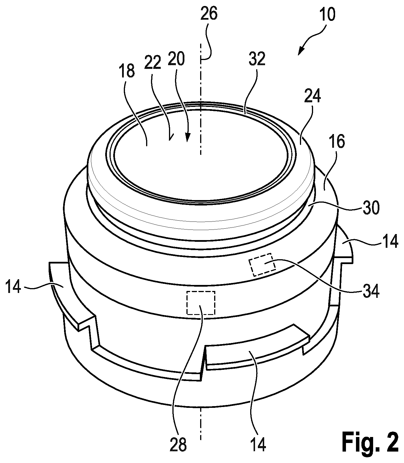 Patent US12090853 Figure 2 – Operating device for a motor vehicle and motor vehicle with an operating device