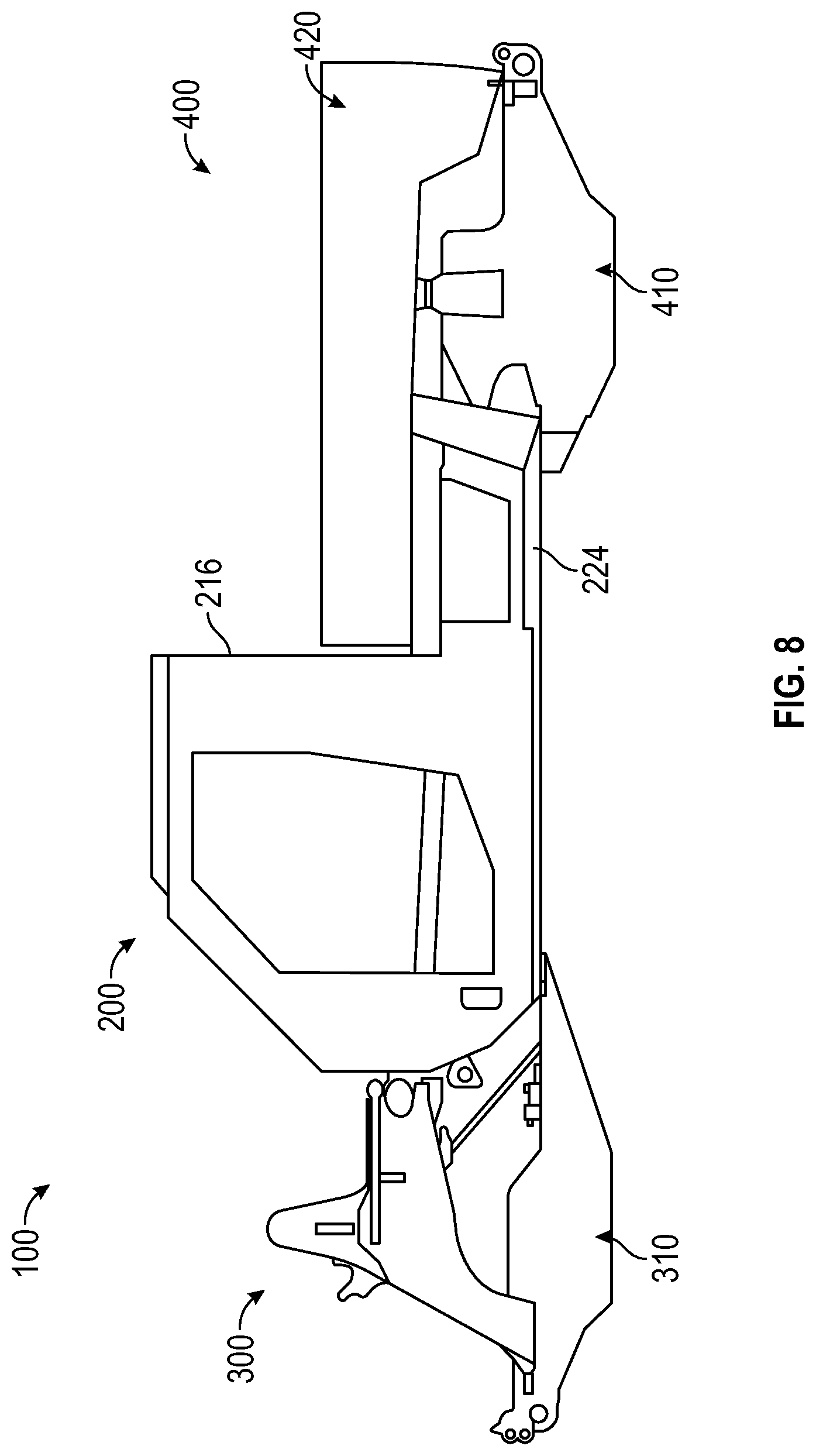 Patent US12090856 Figure 8 – Electrified military vehicle