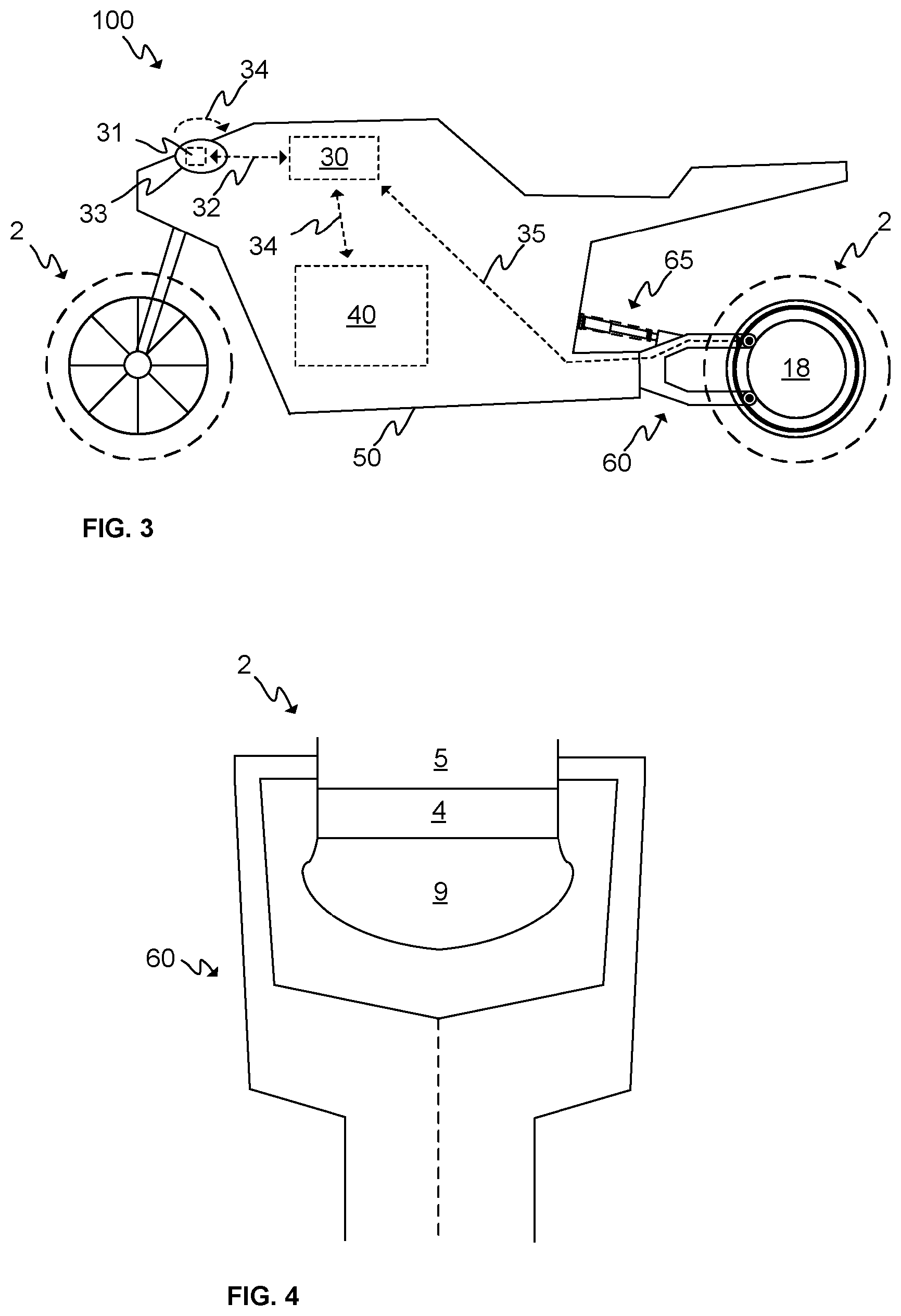 Patent US12090857 Figure 3 – Electric vehicle and electric motorcycle