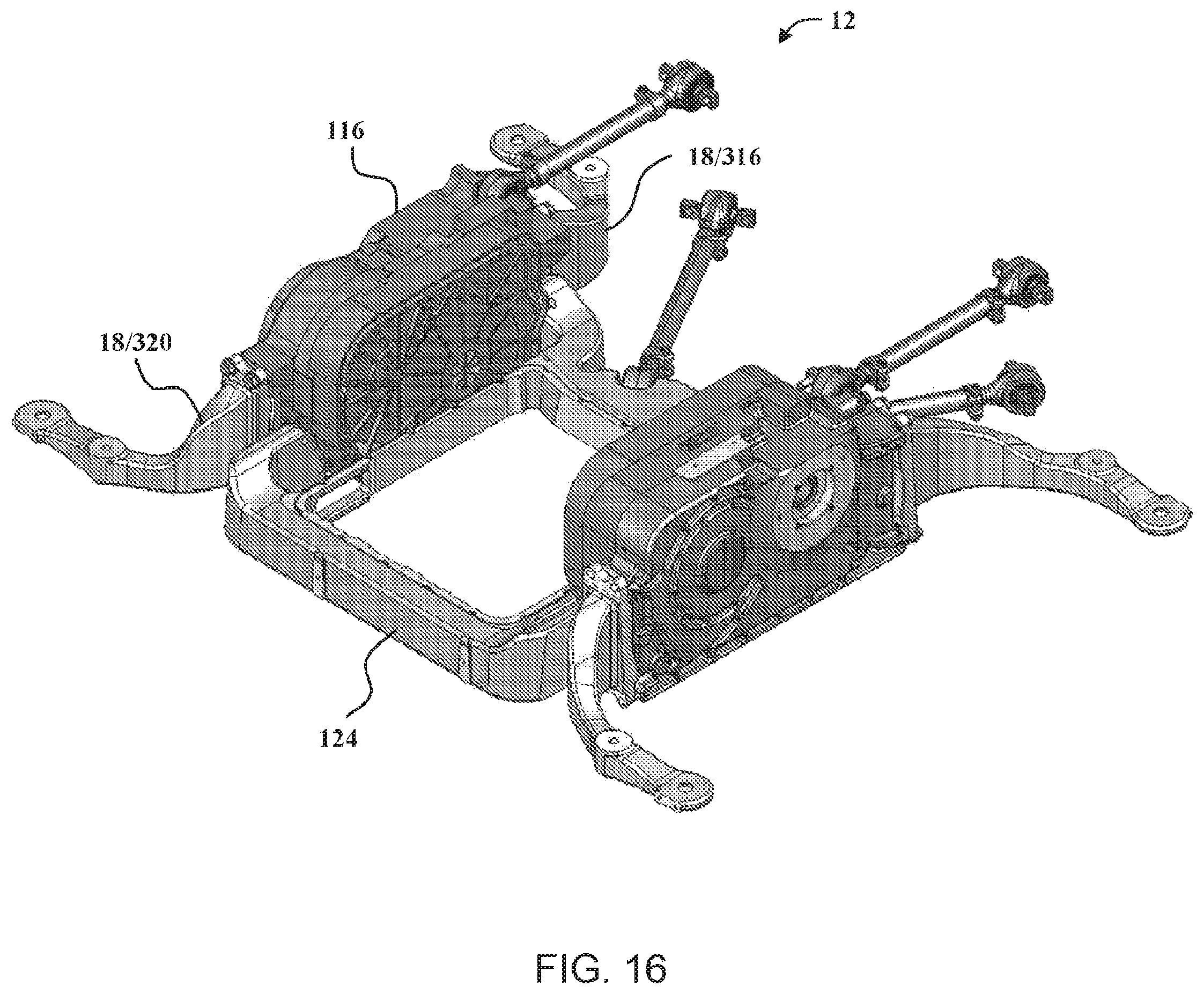 Patent US12090858 Figure 11 – Axle assembly for low floor vehicle