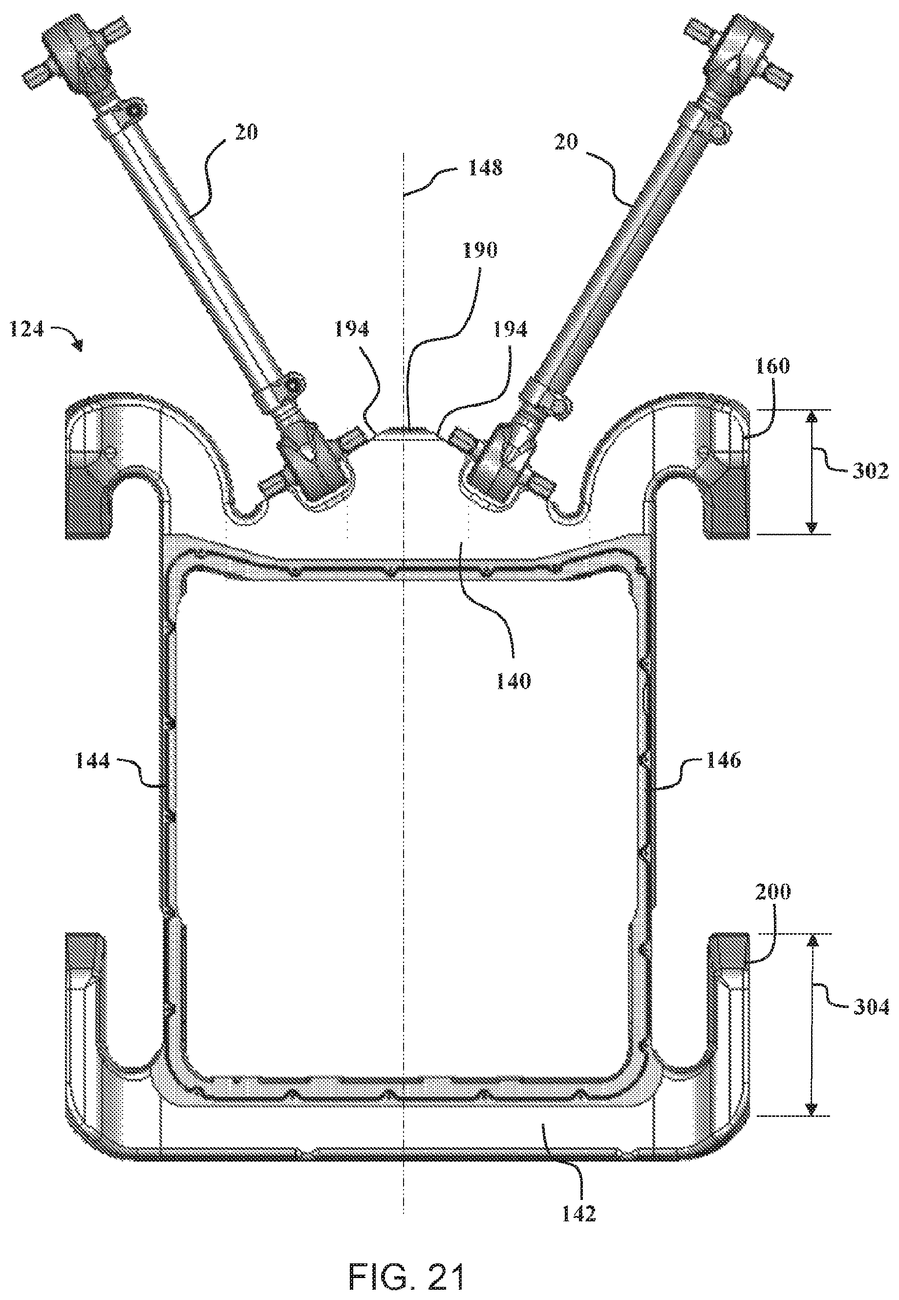 Patent US12090858 Figure 15 – Axle assembly for low floor vehicle