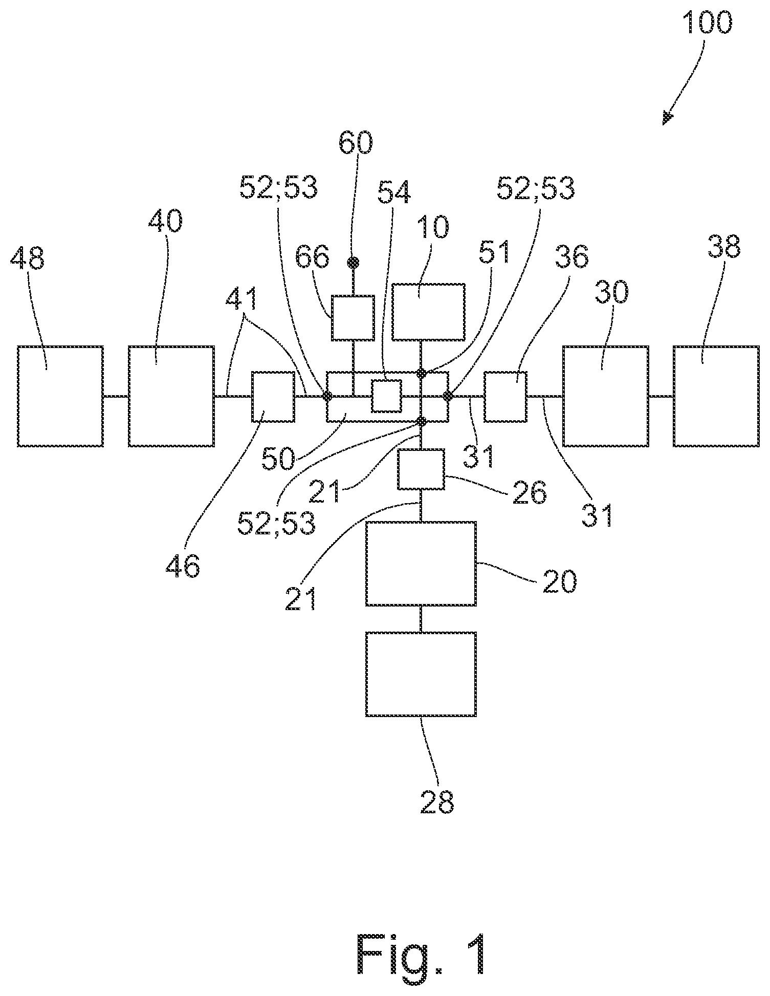 Patent US12090859 Figure 1 – Method and controller for controlling the flow of electrical power in a working vehicle