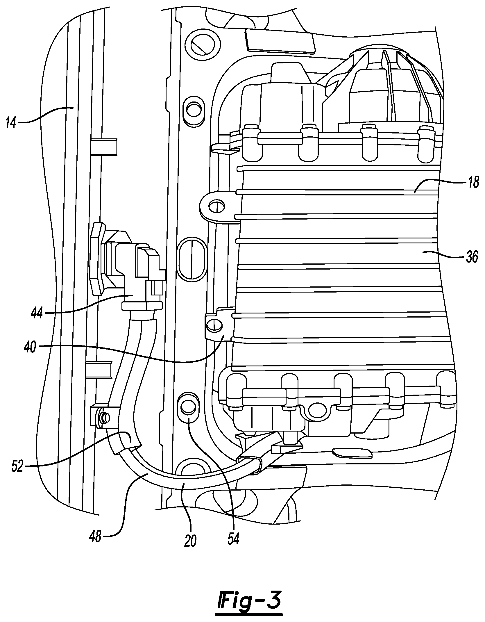 Patent US12090866 Figure 2 – Traction battery circuit interrupter assembly and interruption method