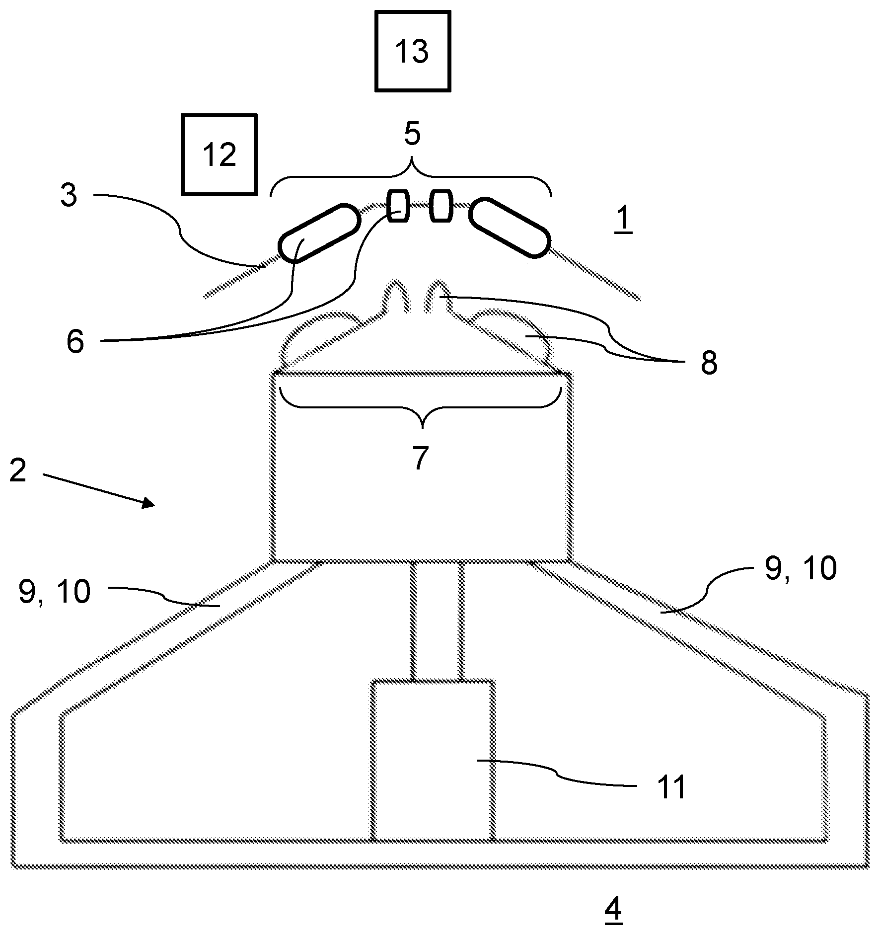 Patent US12090870 Figure 1 – Charging arrangement and method for charging an electrical vehicle