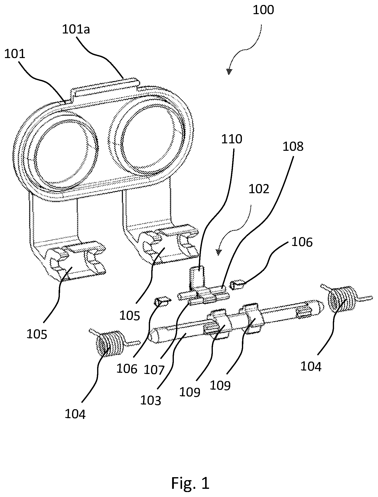 Patent US12090871 — Device for opening and closing a charging socket — Figure 1