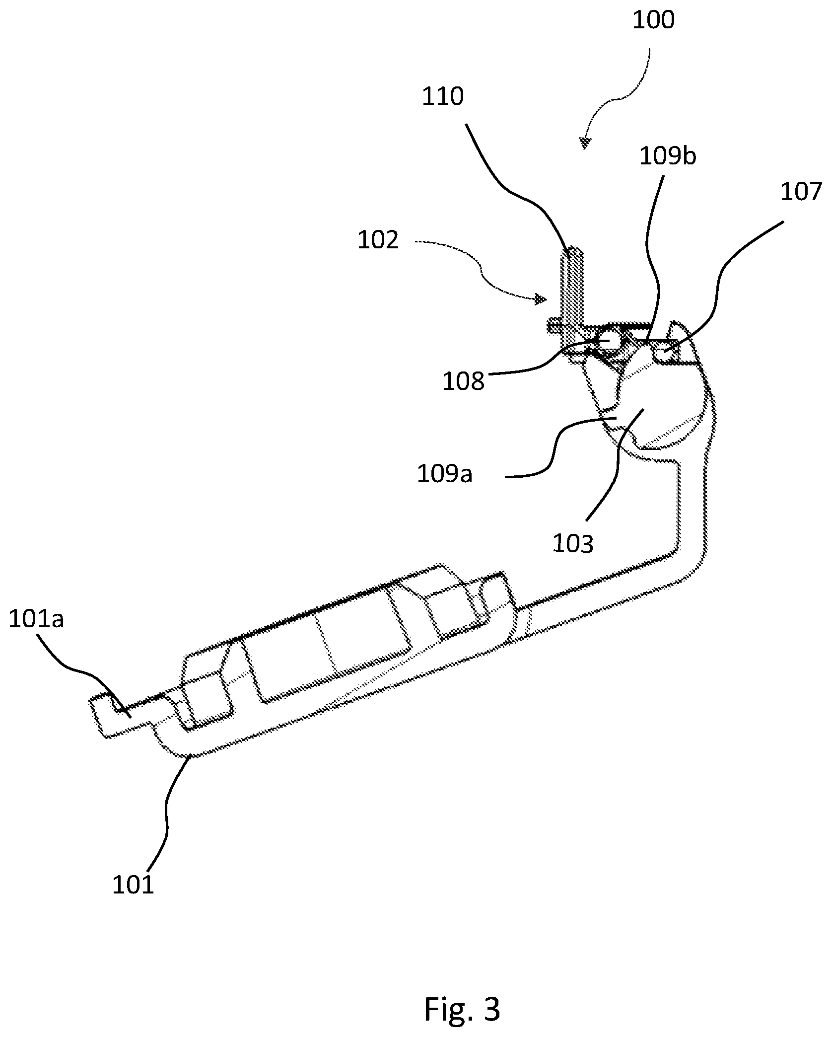 Patent US12090871 Figure 3 – Device for opening and closing a charging socket