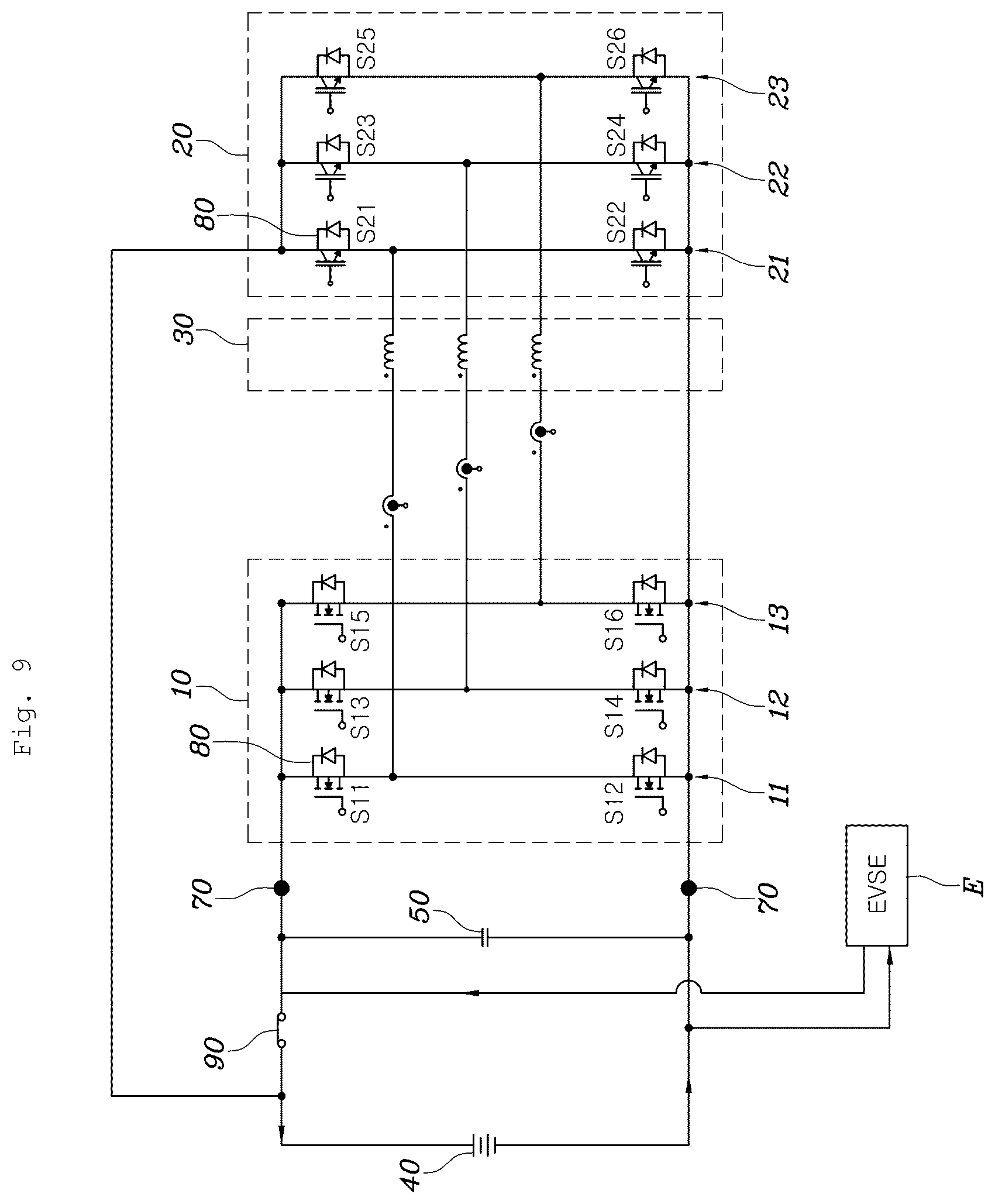 Patent US12090875 Figure 7 – Multi-input charging system and method using a motor driving device