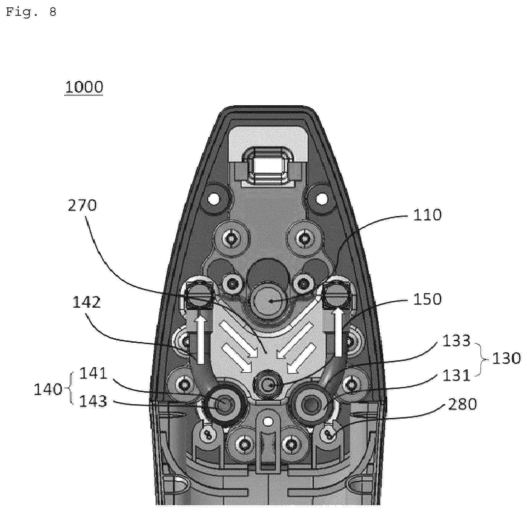 Patent US12090877 Figure 8 – Electric vehicle charging connector and electric vehicle charging assembly comprising same