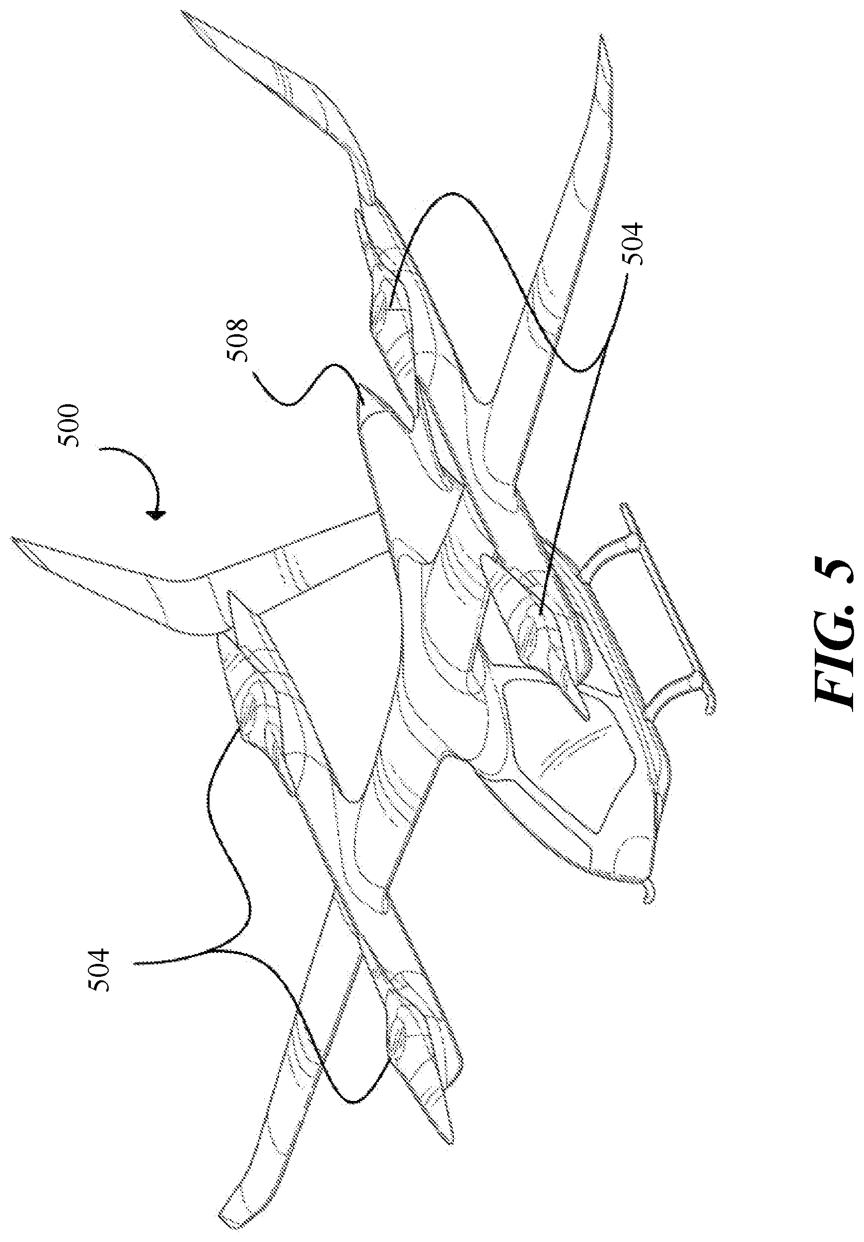 Patent US12090878 Figure 5 – Systems and methods for emergency shutdown of an electric aircraft port in response to a disconnection
