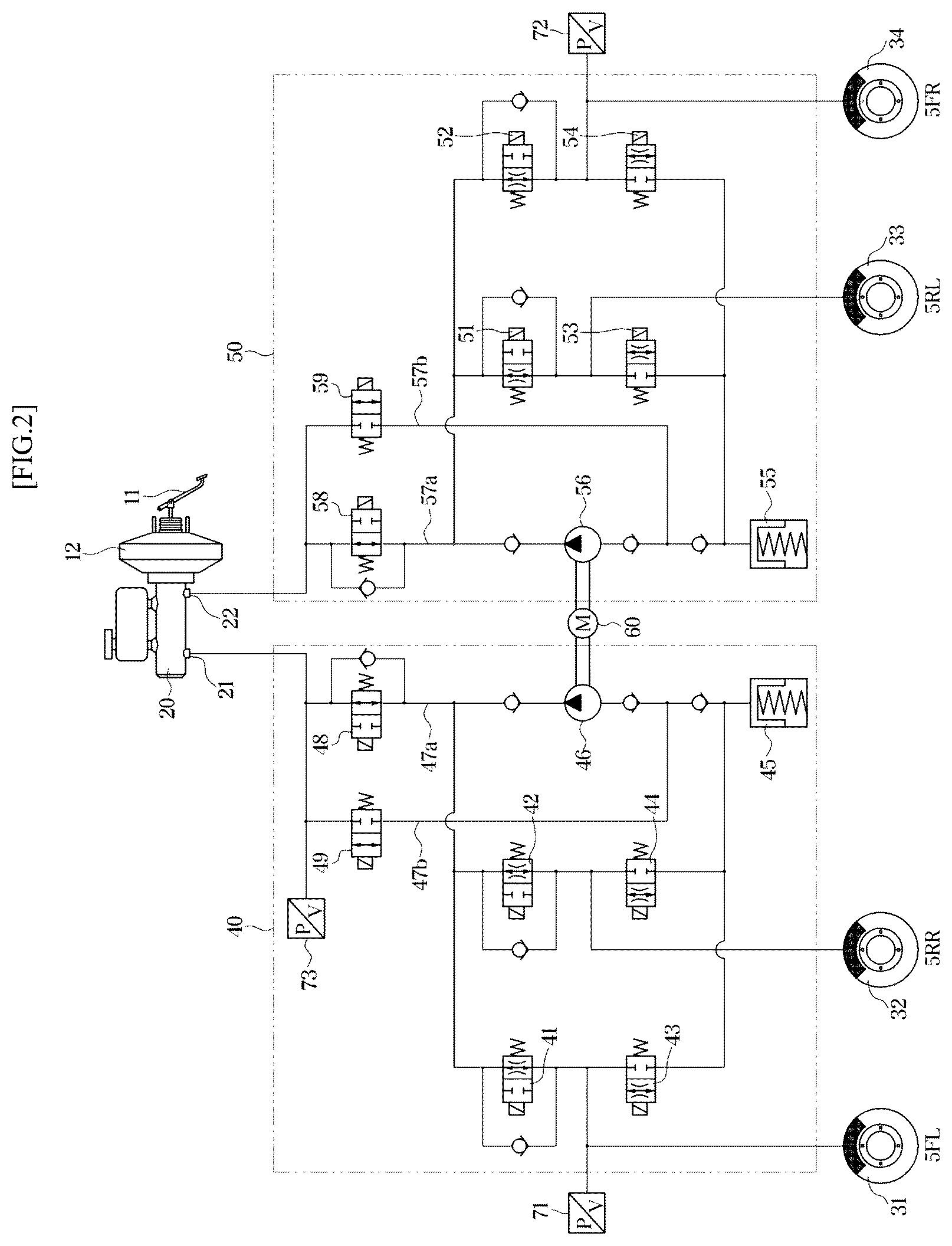 Patent US12090892 Figure 2 – Brake apparatus and method for controlling same