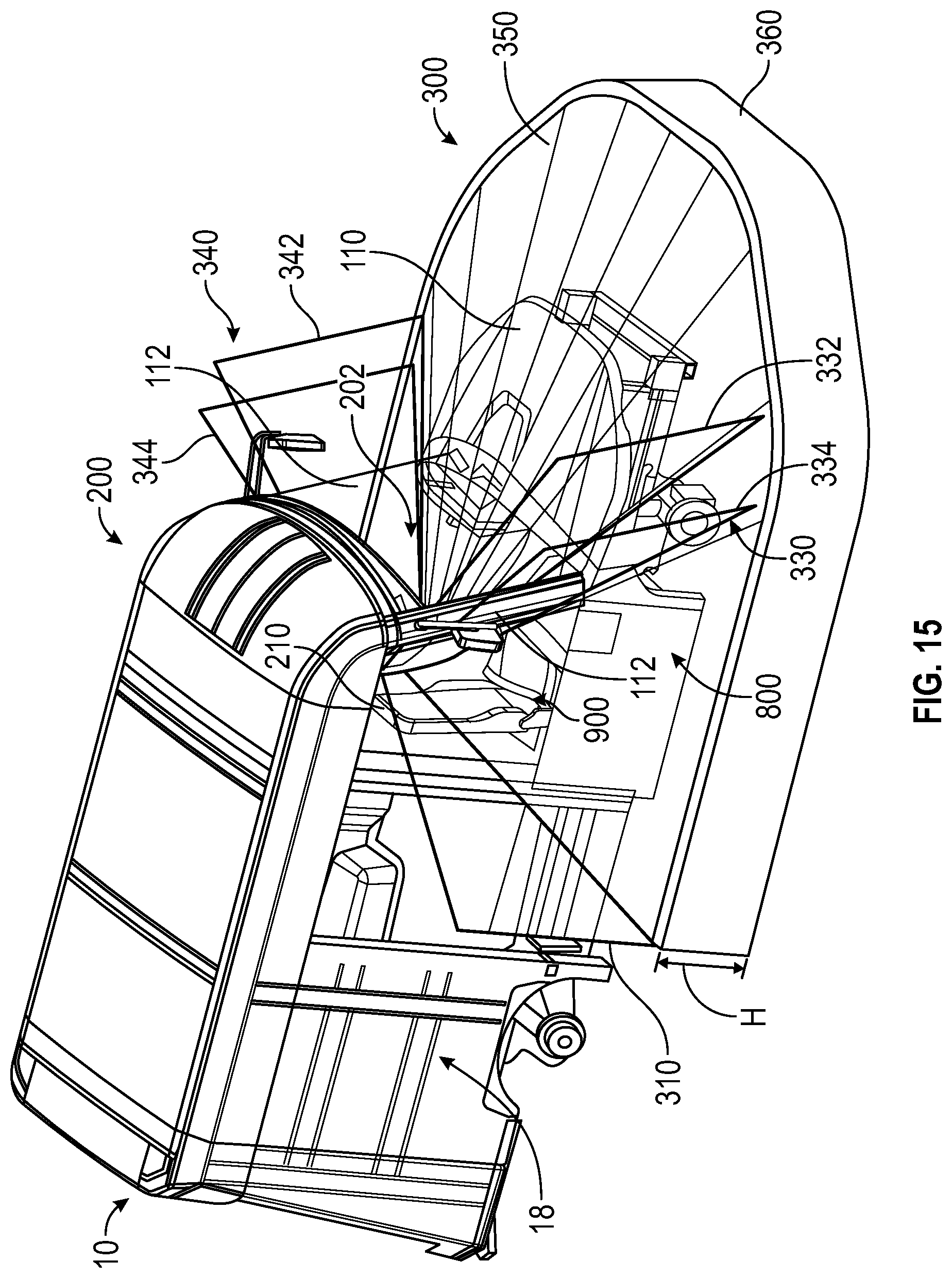 Patent US12090894 Figure 13 – Repositionable seat for delivery vehicle