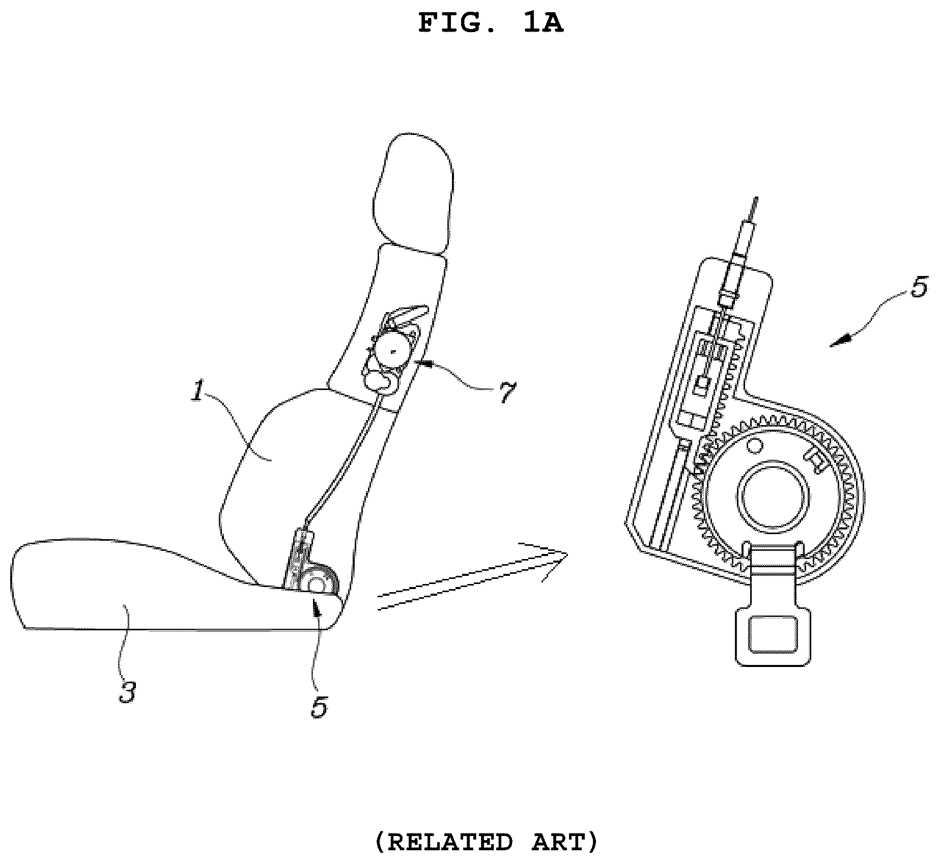 Patent US12090897 Figure 1 – Vehicle seat