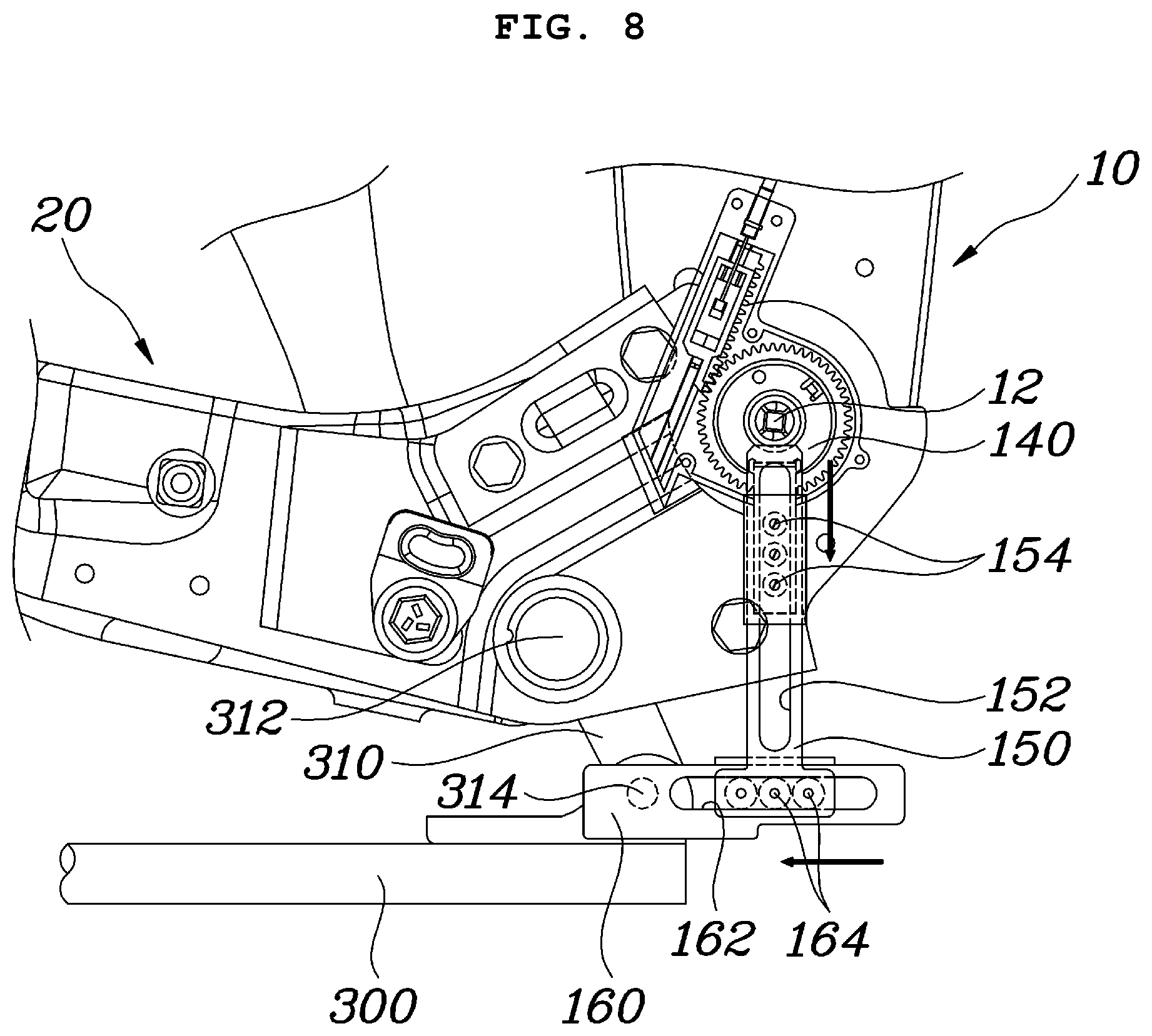 Patent US12090897 Figure 9 – Vehicle seat