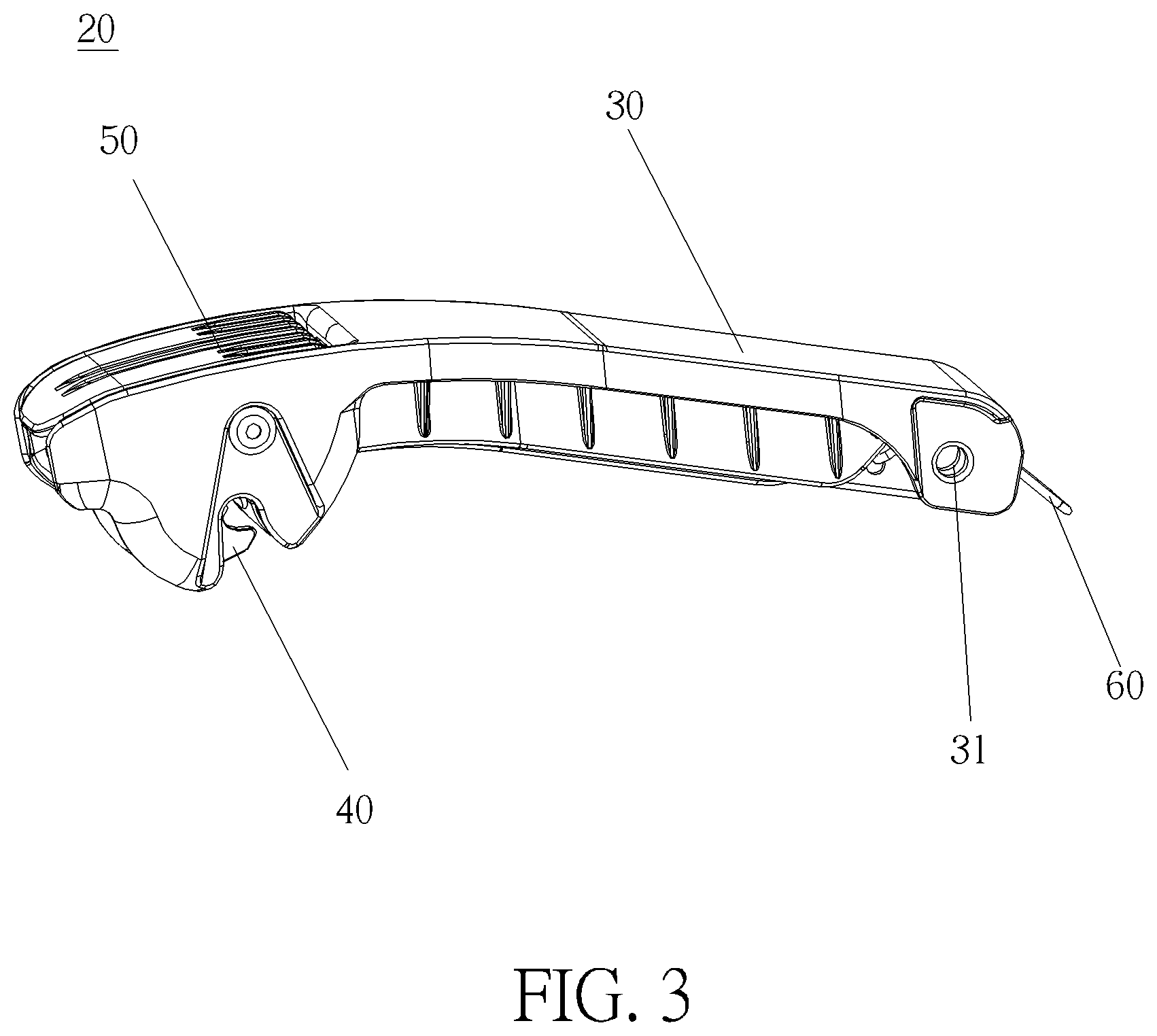 Patent US12090899 Figure 3 – Safety belt fastening device and child safety seat therewith