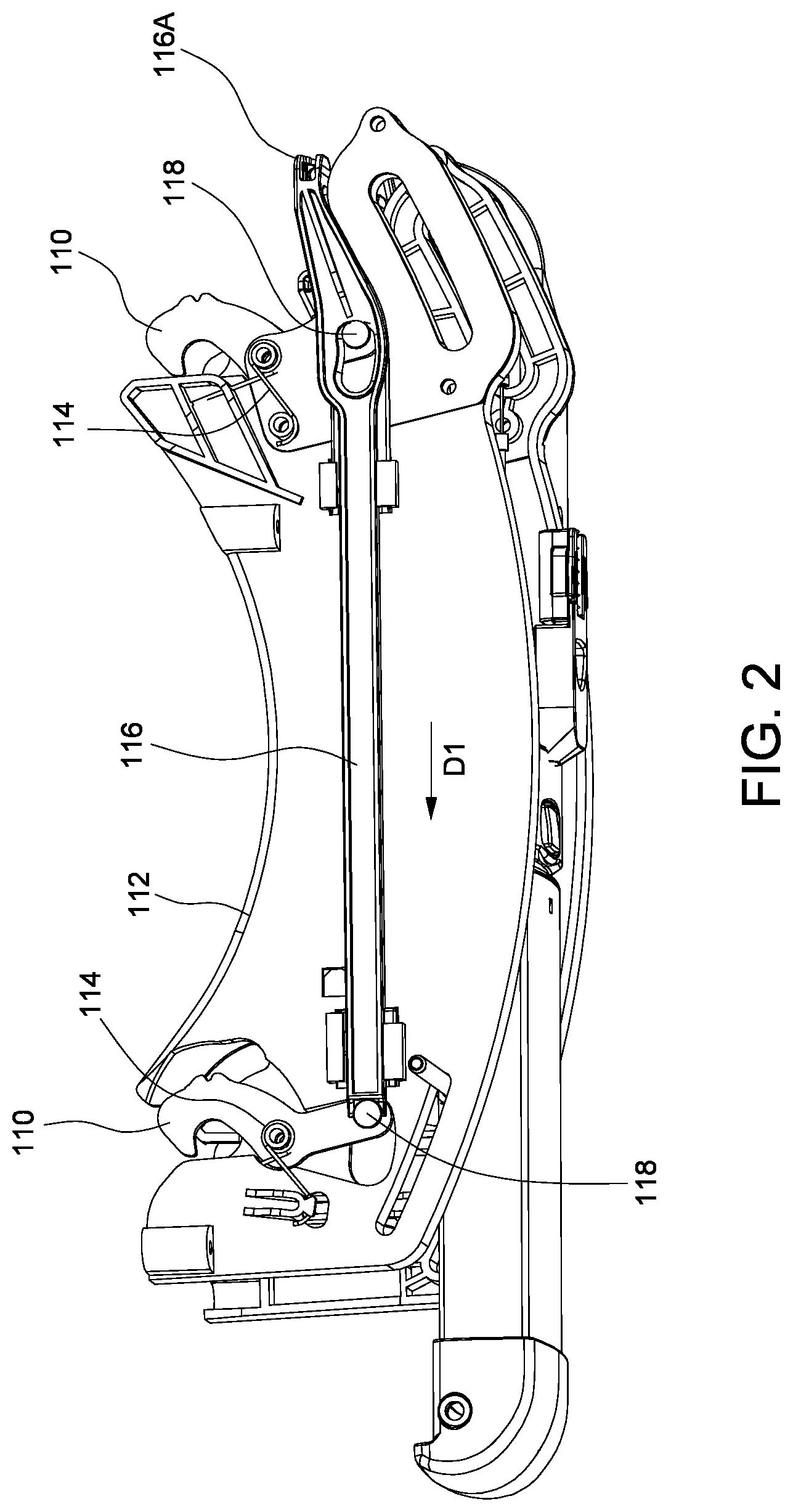 Patent US12090900 Figure 2 – Support base for a child safety seat
