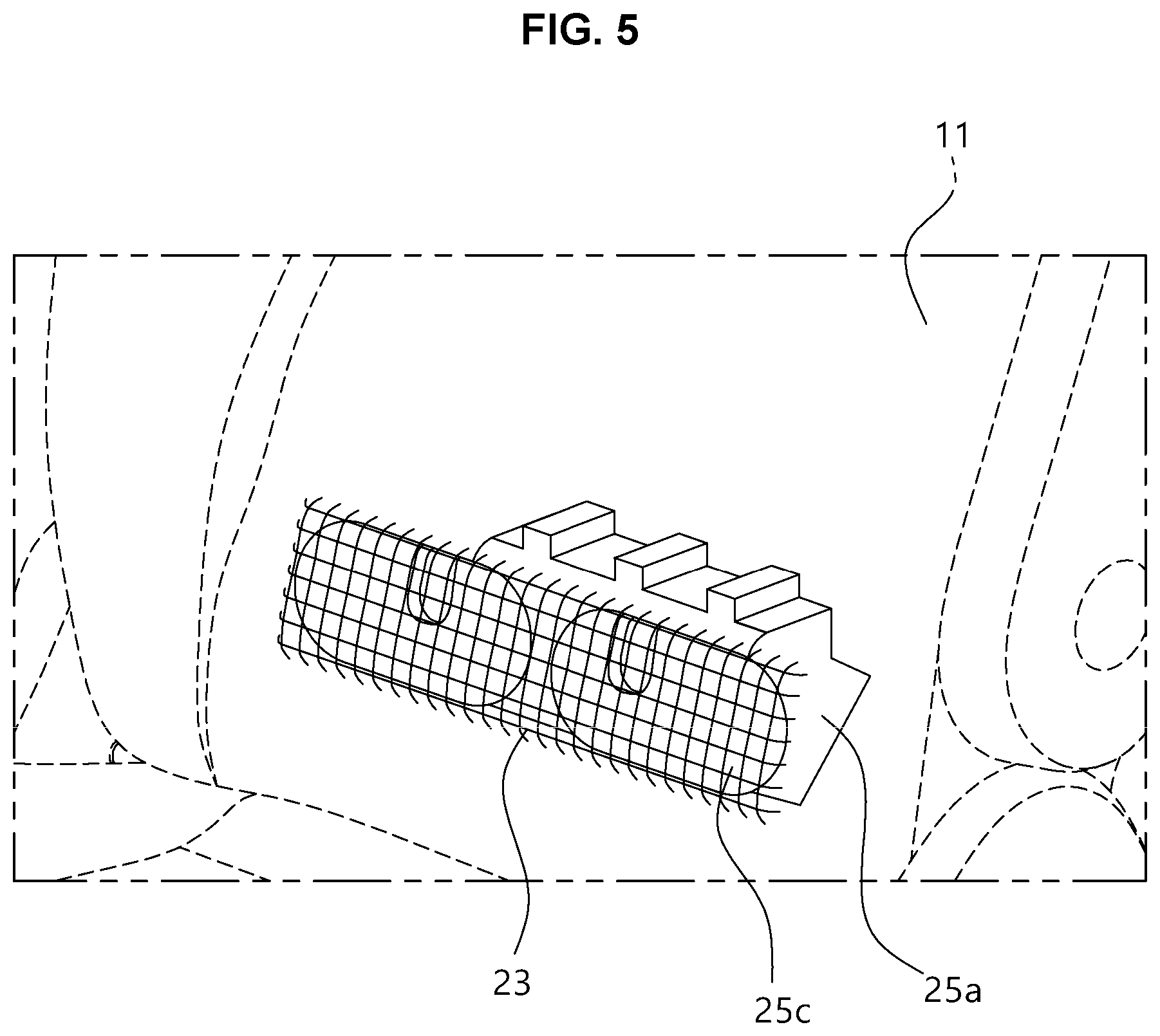 Patent US12090902 Figure 5 – Mesh integrated seat pad assembly