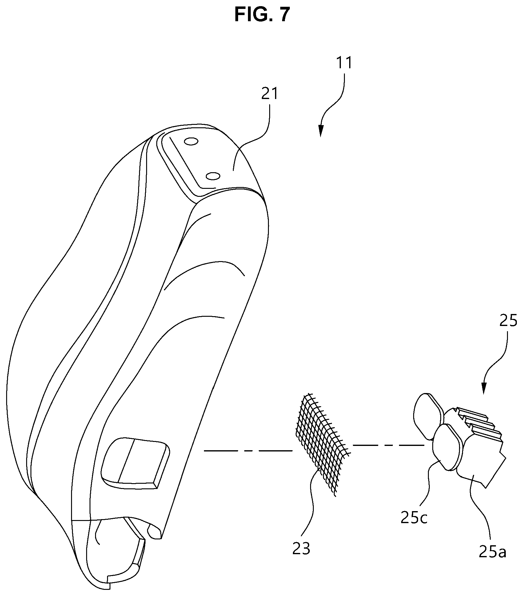 Patent US12090902 Figure 7 – Mesh integrated seat pad assembly