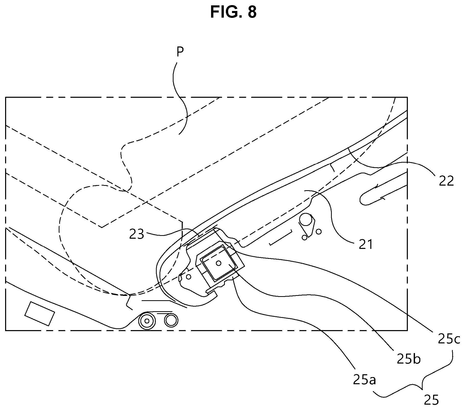 Patent US12090902 Figure 8 – Mesh integrated seat pad assembly