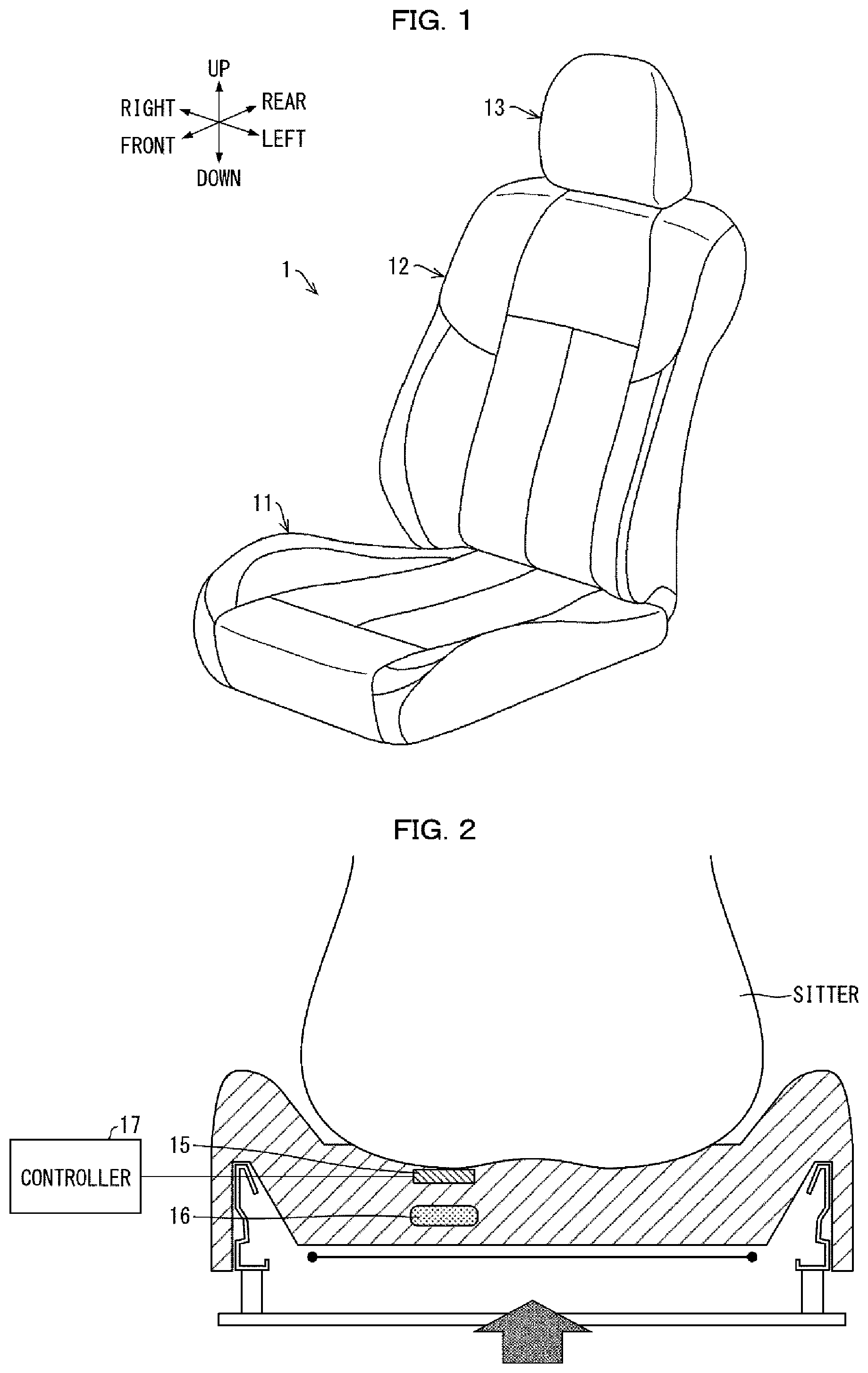Patent US12090904 — Seat — Figure 1