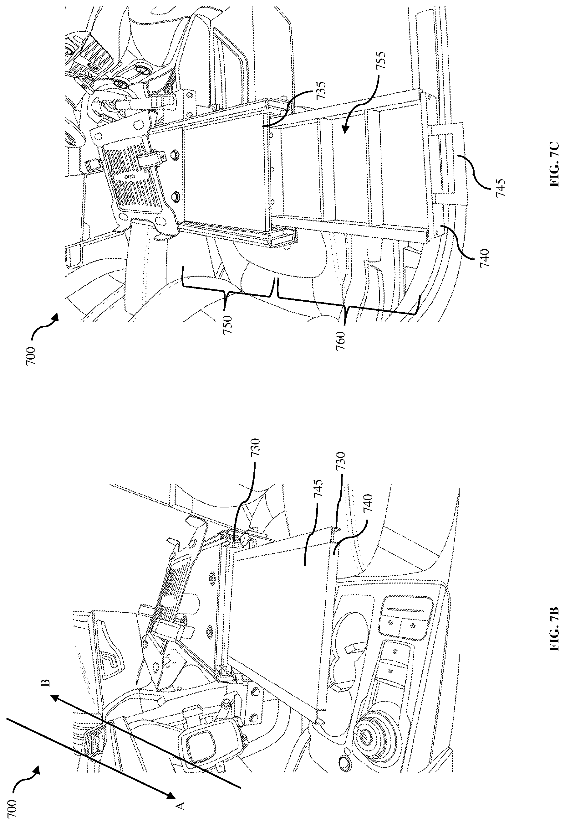Patent US12090906 Figure 10 – Portable table system for mounting within a vehicle to provide a workspace within the vehicle