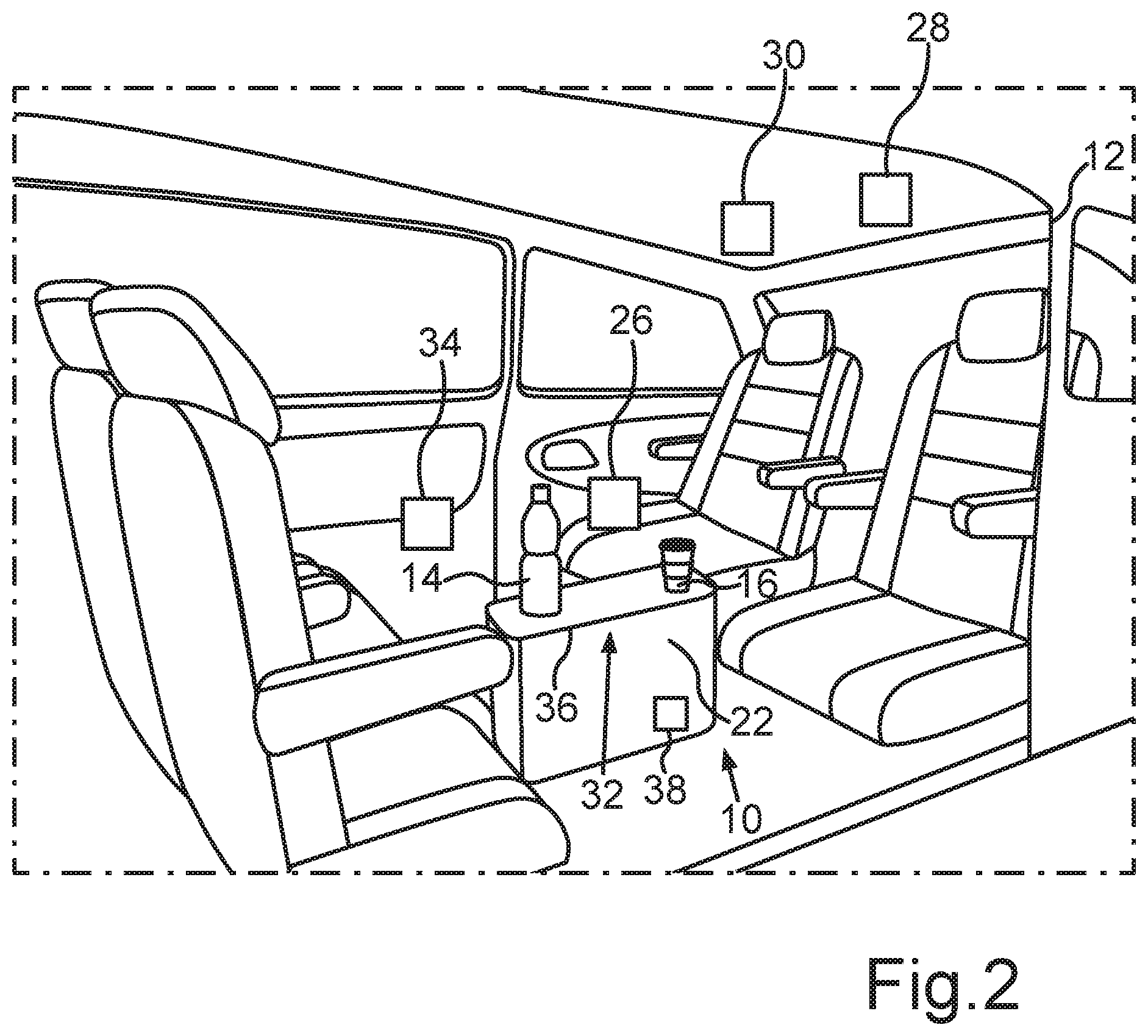 Patent US12090907 Figure 2 – Method for operating a storage system of a motor vehicle for a product and storage system