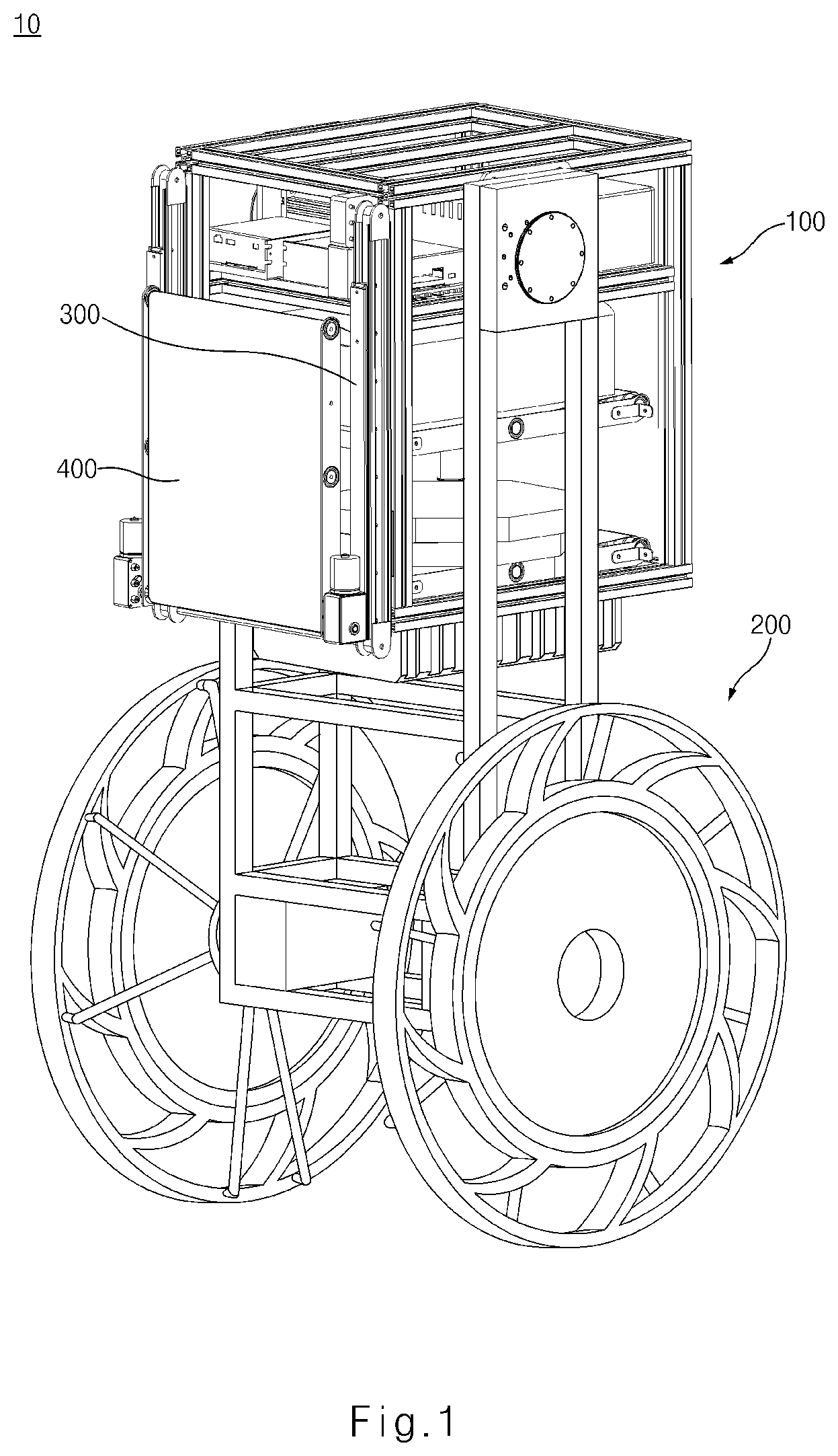 Patent US12090908 Figure 1 – Mobile object