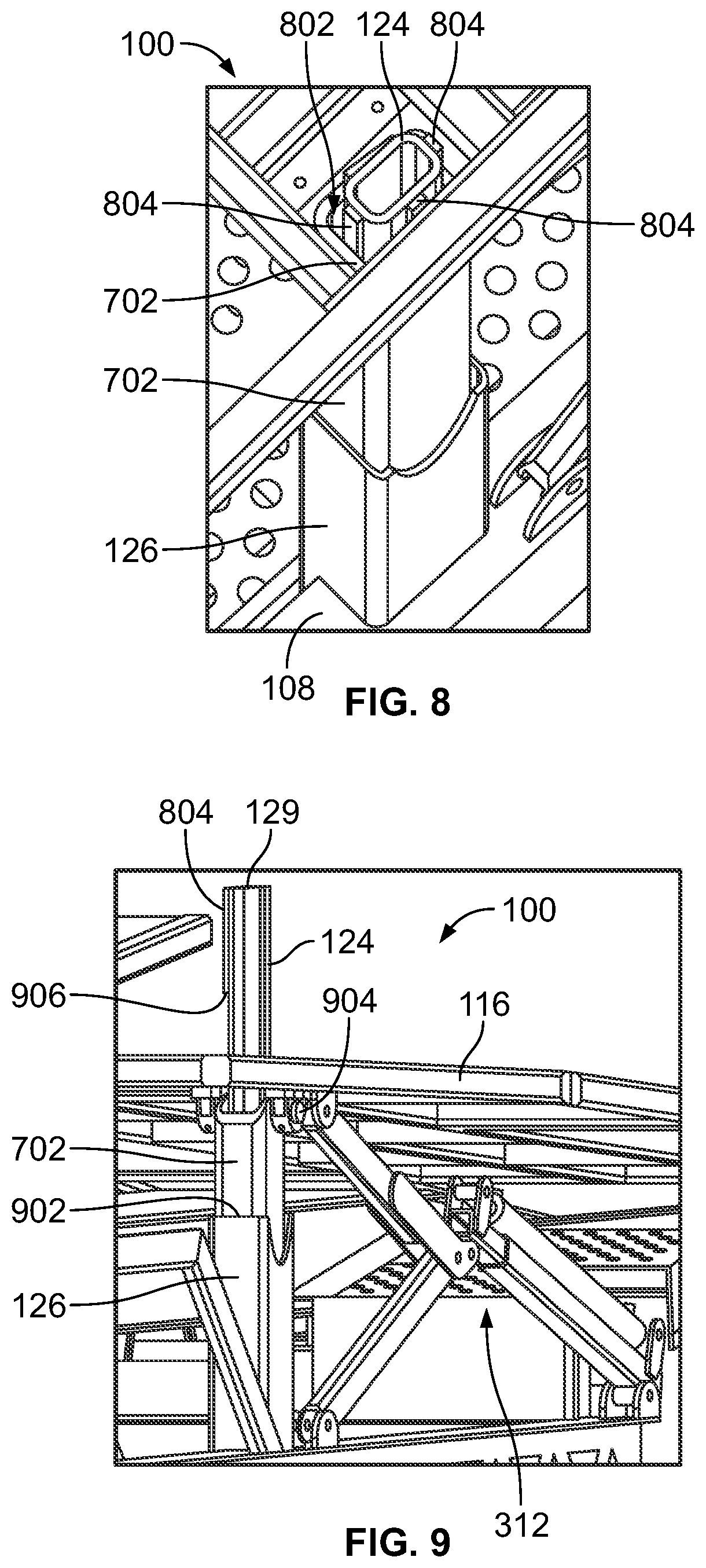 Patent US12090909 Figure 5 – Multi-vehicle transport trailer