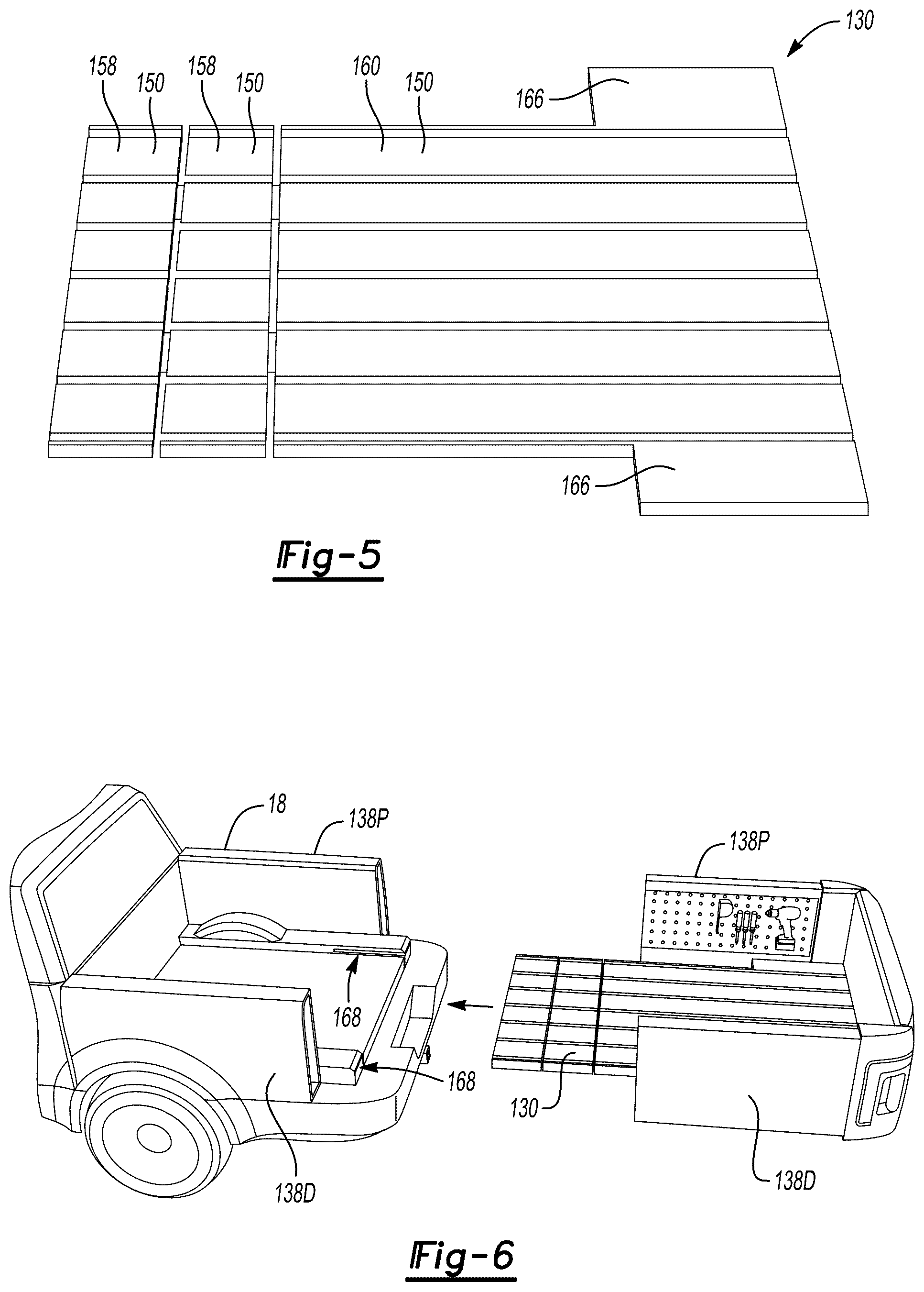 Patent US12090912 Figure 3 – Extendable cargo bed floor and cargo bed side walls