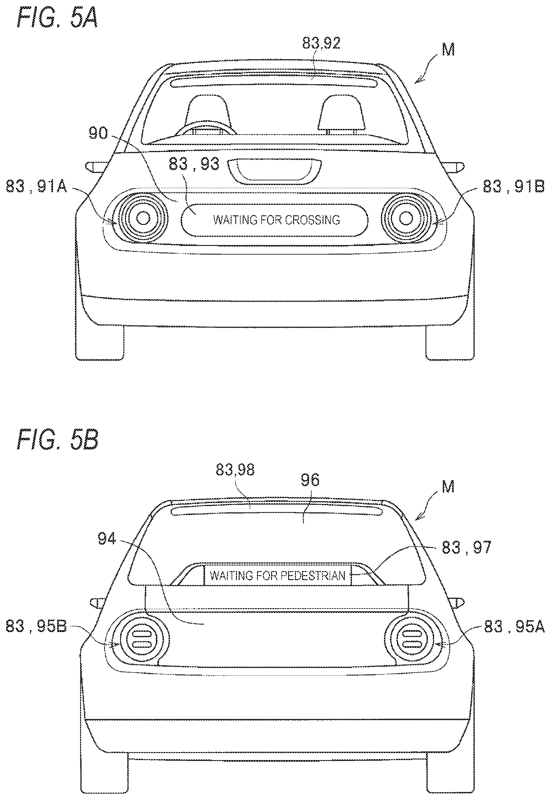 Patent US12090913 Figure 5 – Information presentation device for autonomous vehicle