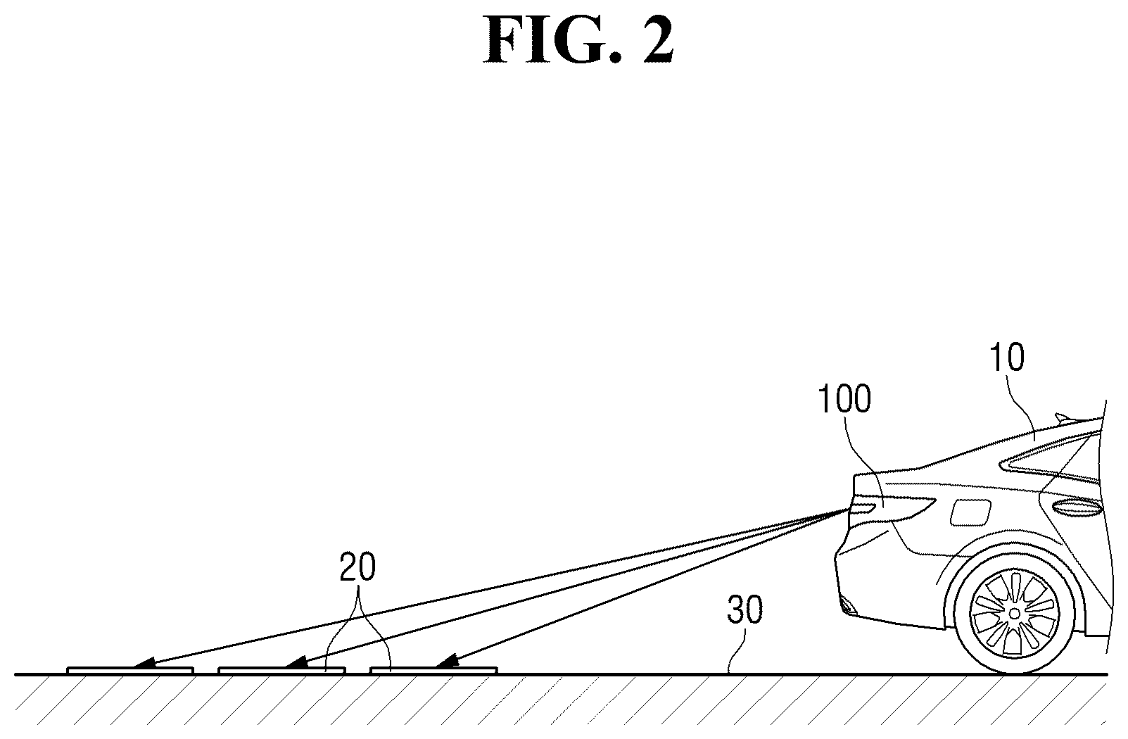 Patent US12090915 Figure 2 – Lamp for vehicle