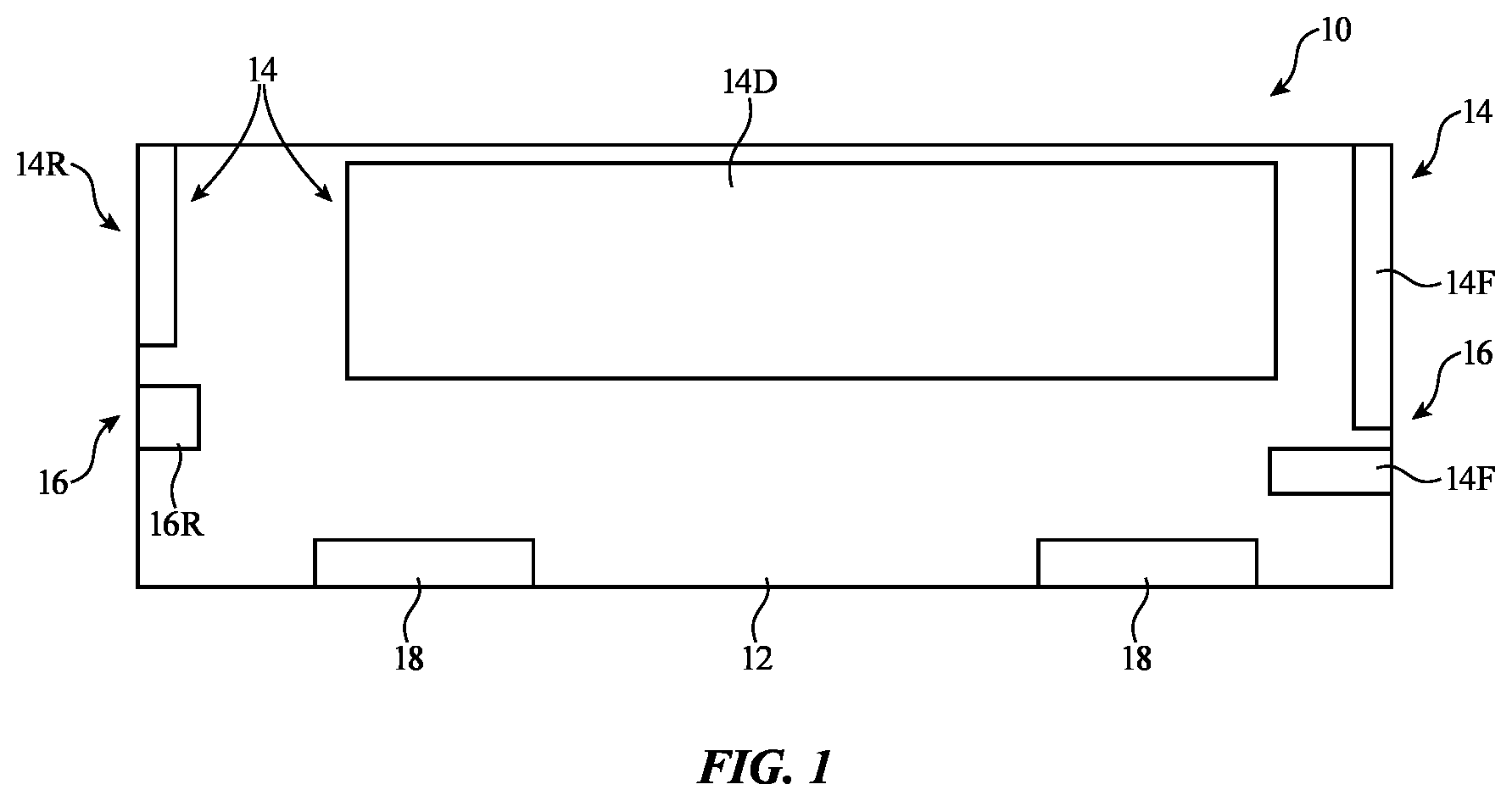 Patent US12090916 Figure 1 – Exterior lighting