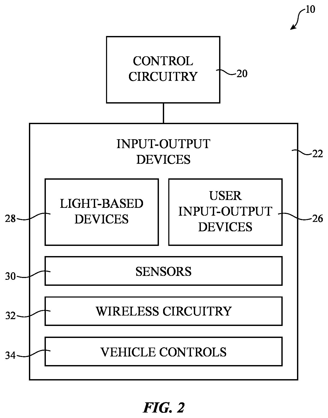 Patent US12090916 Figure 2 – Exterior lighting