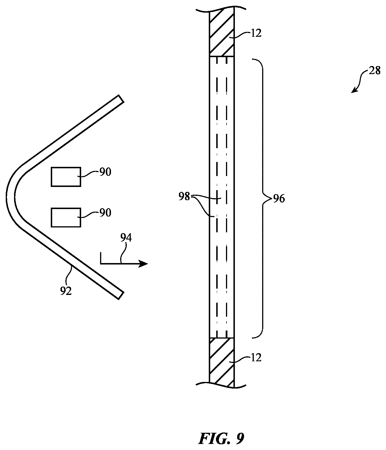 Patent US12090916 Figure 9 – Exterior lighting