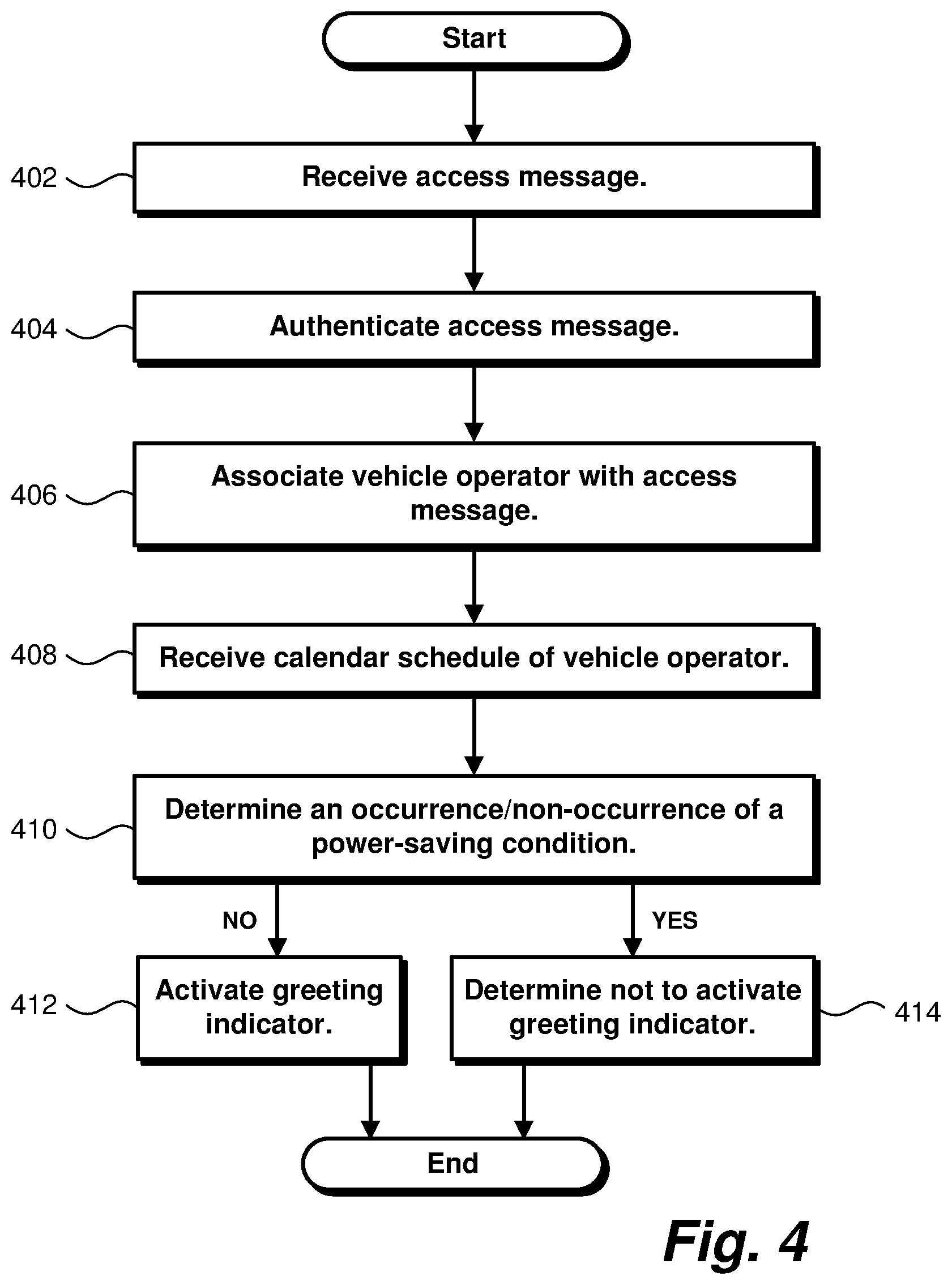 Patent US12090917 Figure 4 – Vehicle entry power saving