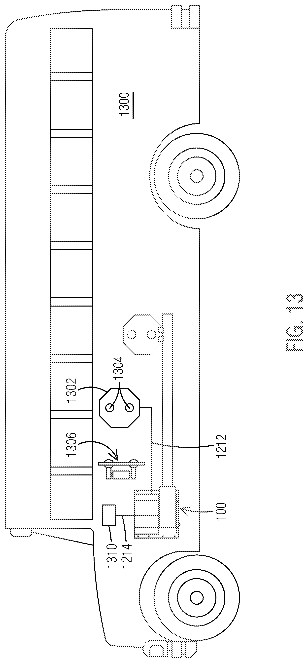 Patent US12090919 Figure 9 – Vehicle extended stop arm