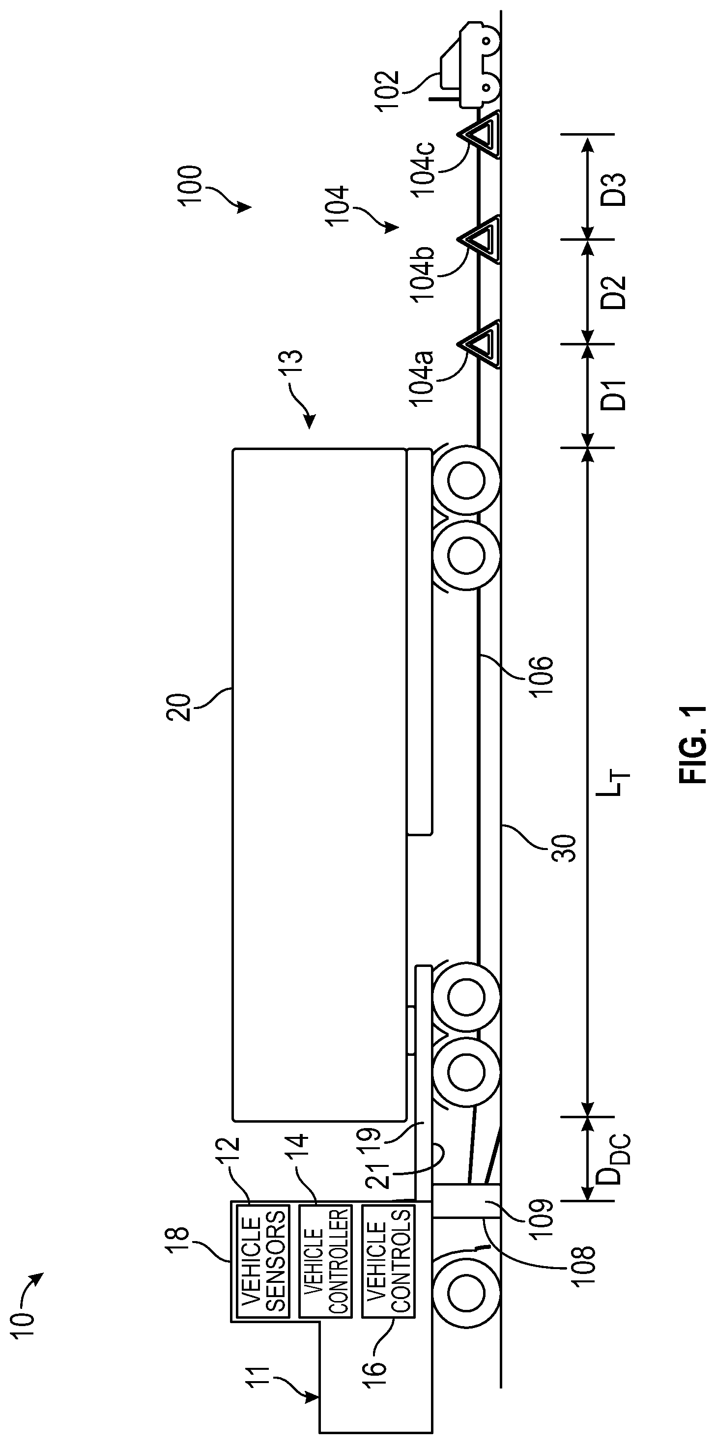 Patent US12090920 Figure 1 – Systems and methods for deploying warning devices