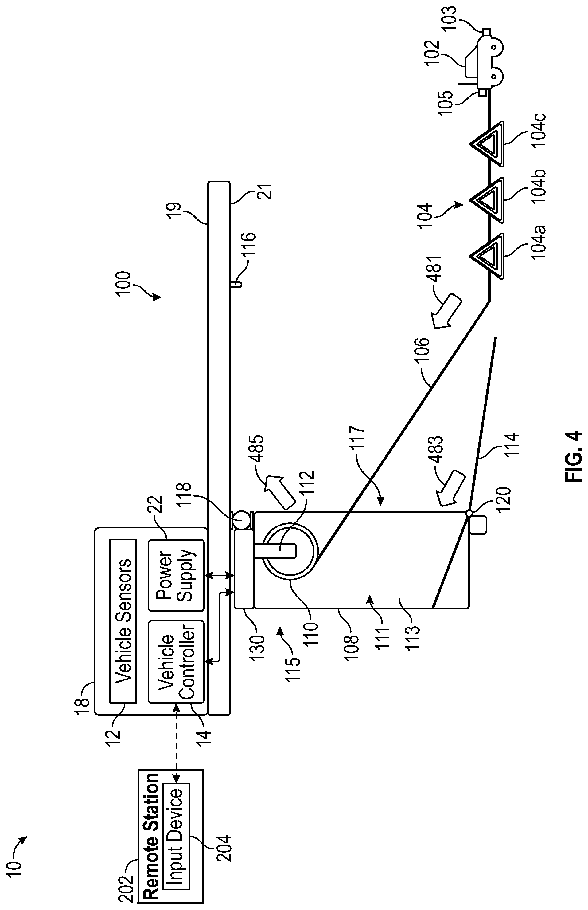 Patent US12090920 Figure 4 – Systems and methods for deploying warning devices