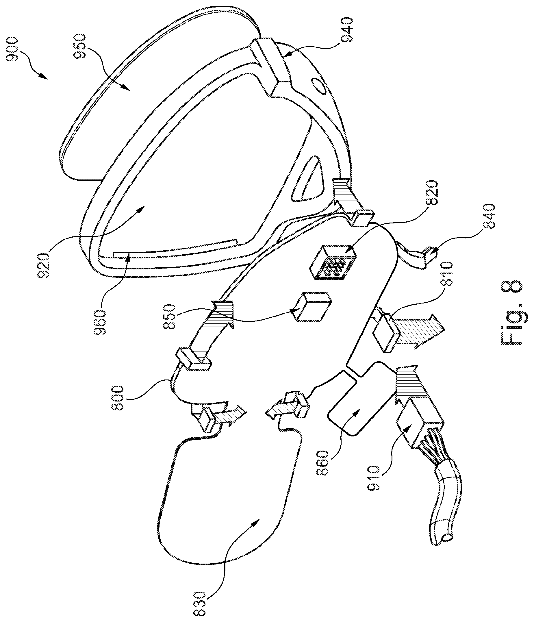 Patent US12090927 Figure 7 – Light emitting mirror bezel