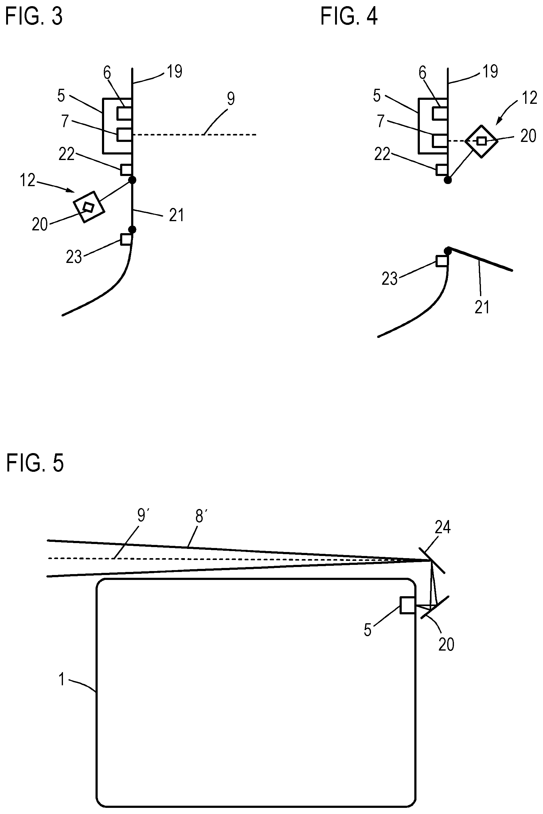 Patent US12090928 Figure 2 – Motor vehicle comprising an optical environment sensor and method for operating a motor vehicle