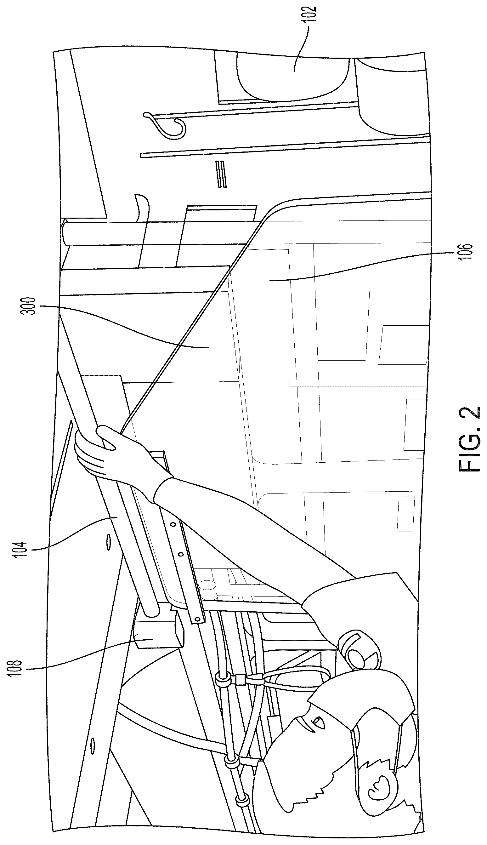 Patent US12090930 Figure 2 – Safety system for public transit