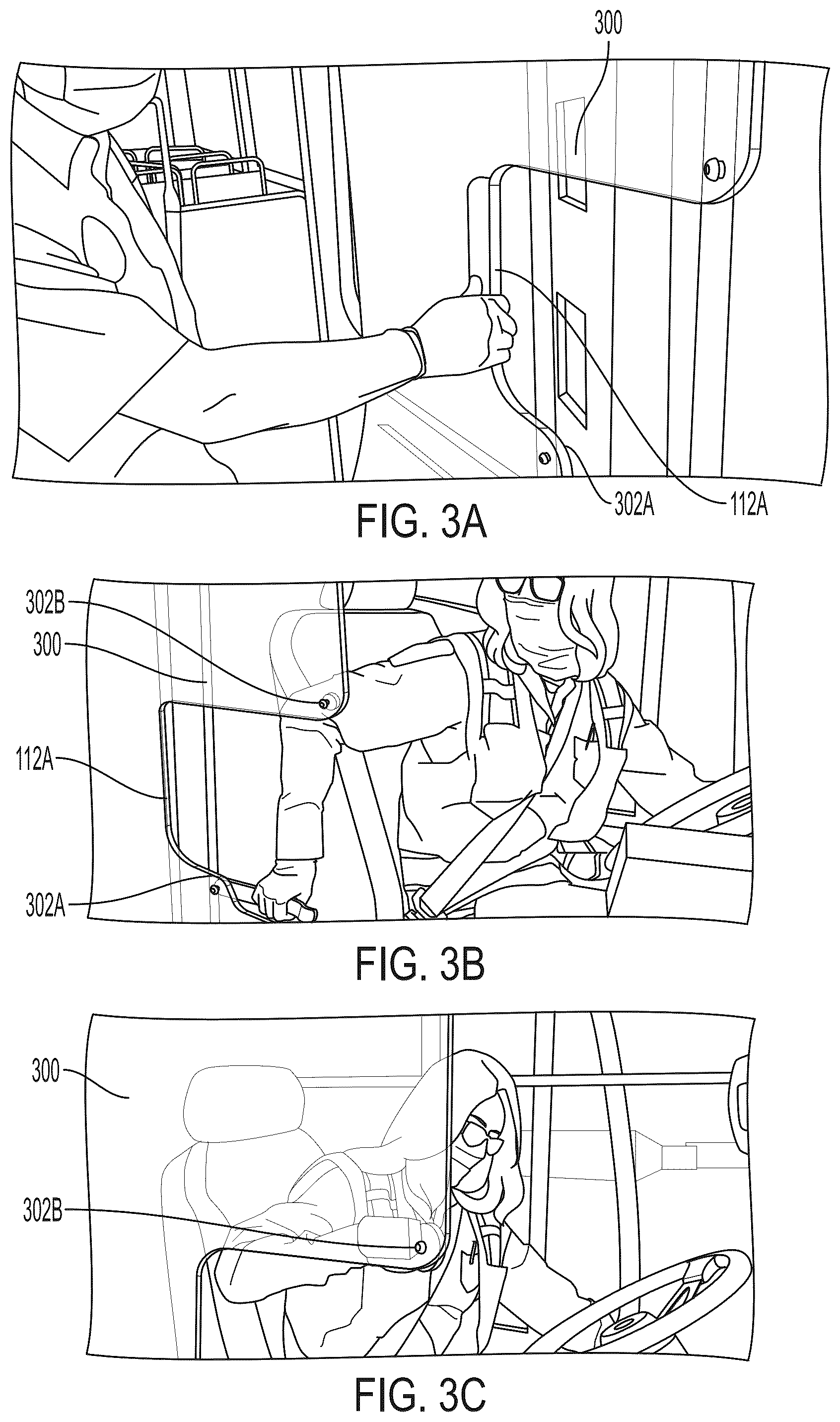 Patent US12090930 Figure 3 – Safety system for public transit