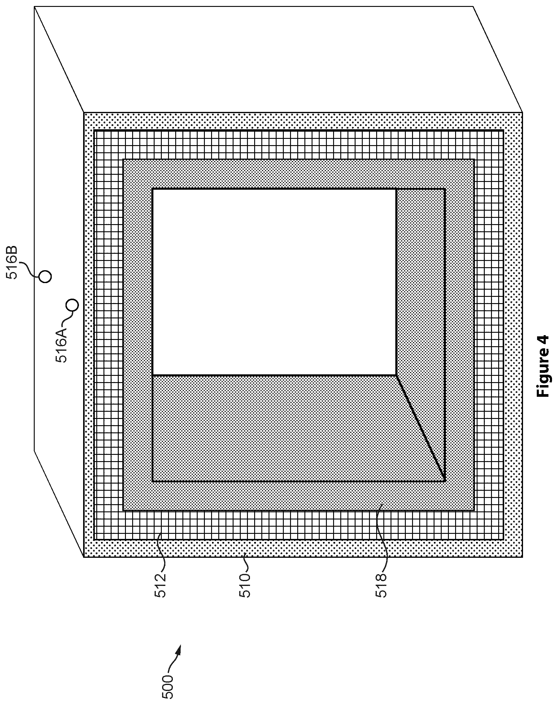 Patent US12090939 Figure 4 – Composite crush can