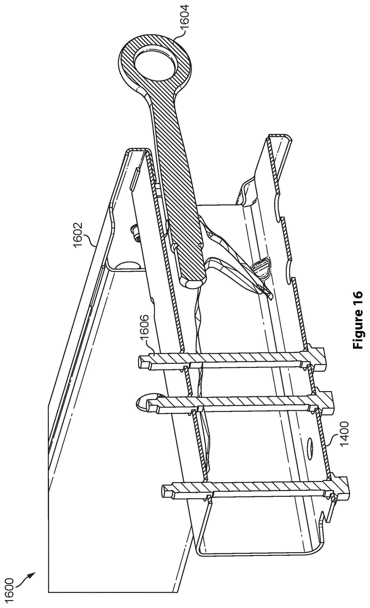 Patent US12090939 Figure 16 – Composite crush can