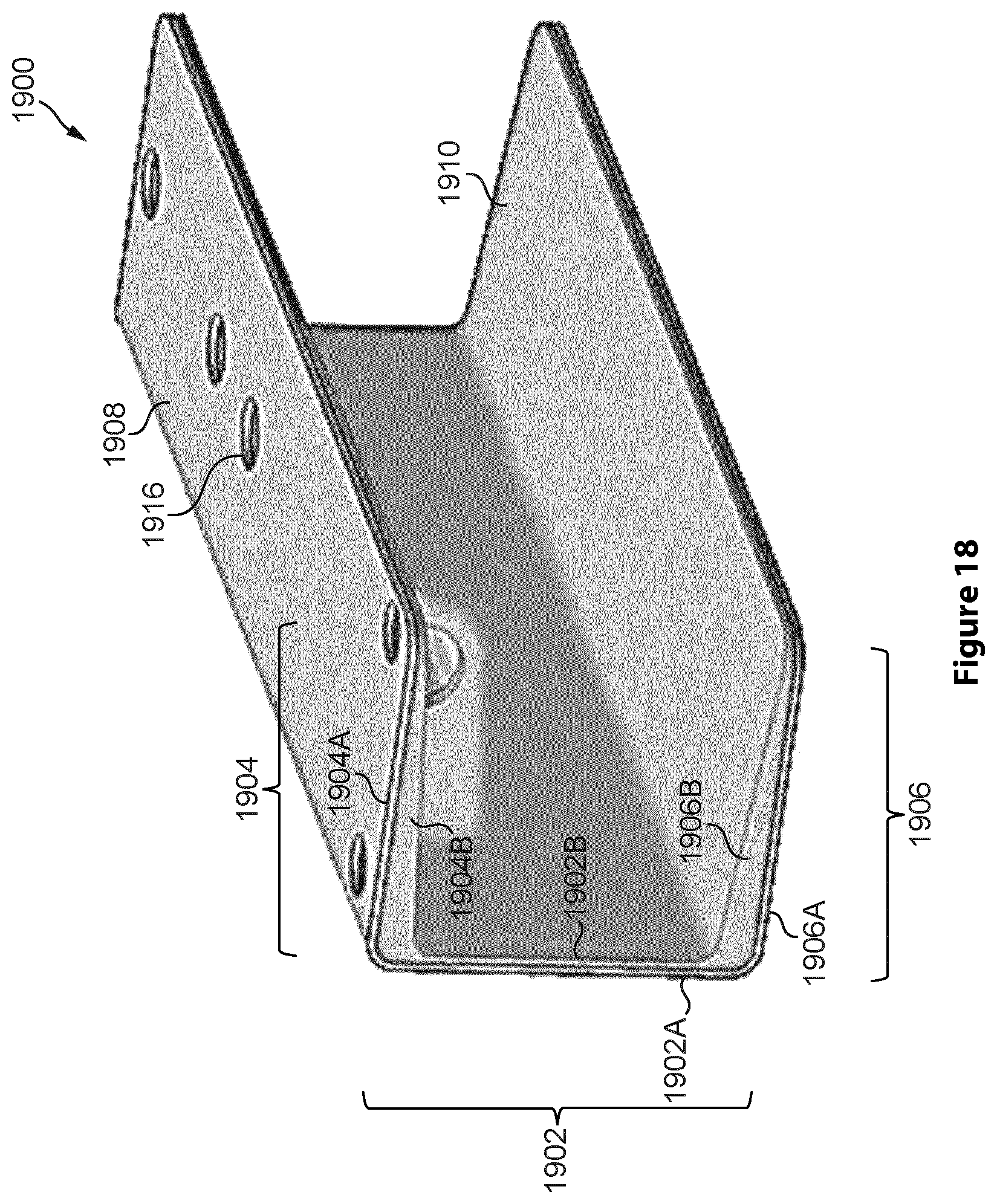 Patent US12090939 Figure 18 – Composite crush can