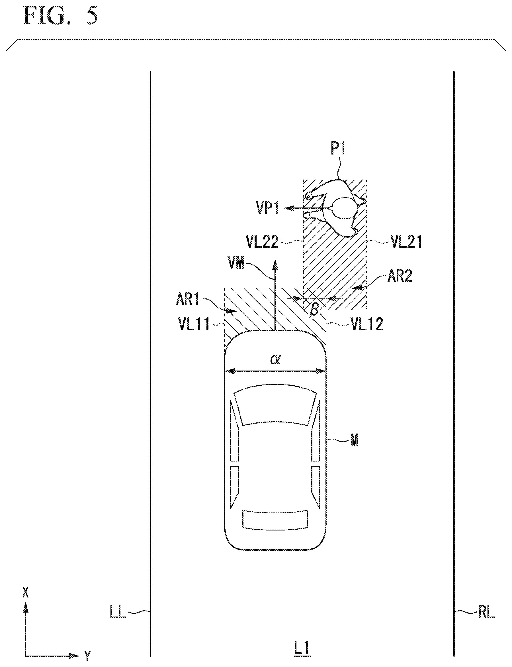 Patent US12090941 Figure 5 – Control device, control method, and storage medium