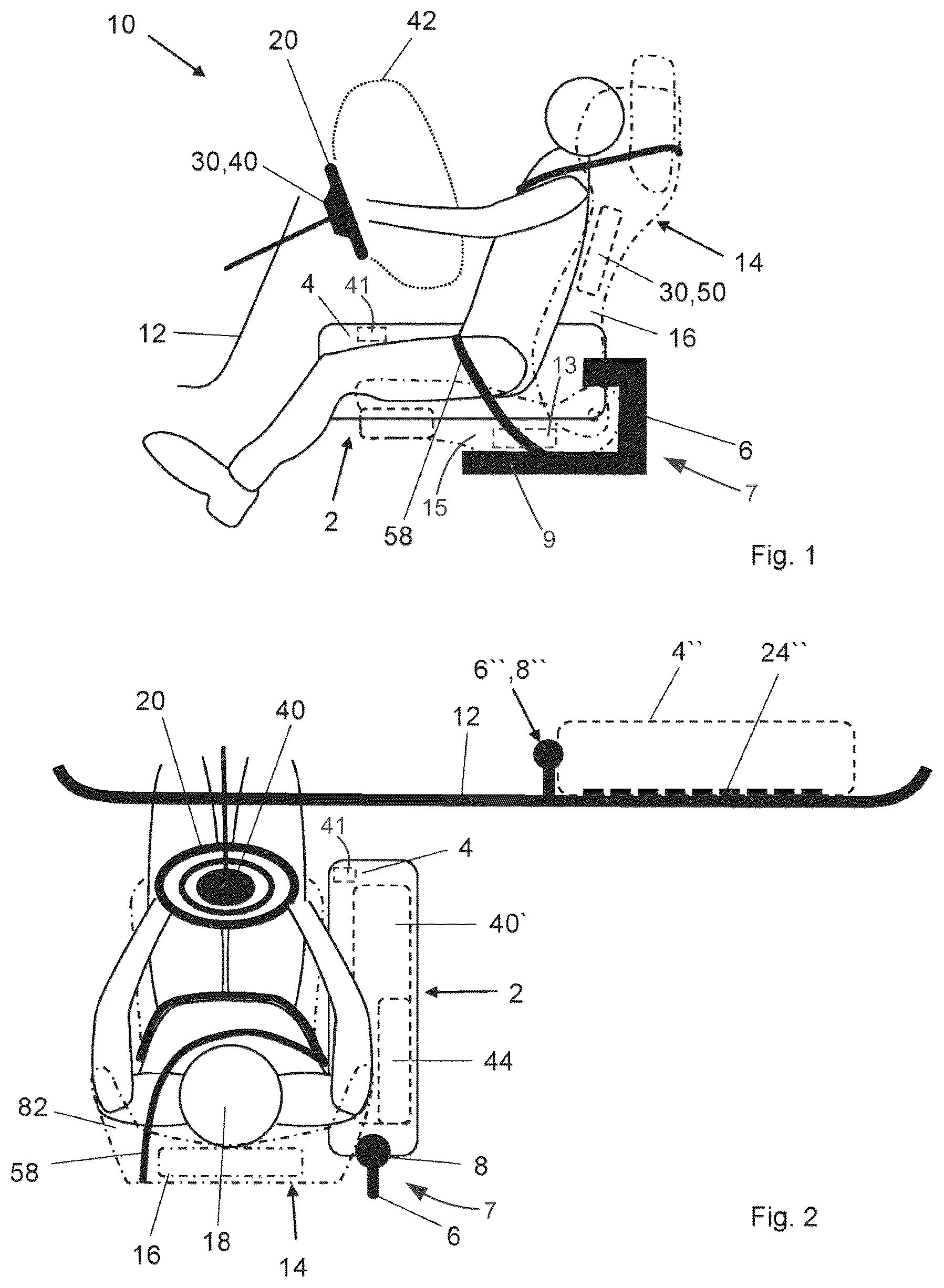 Patent US12090943 Figure 1 – Module base element for a vehicle occupant protection system and vehicle occupant protection system