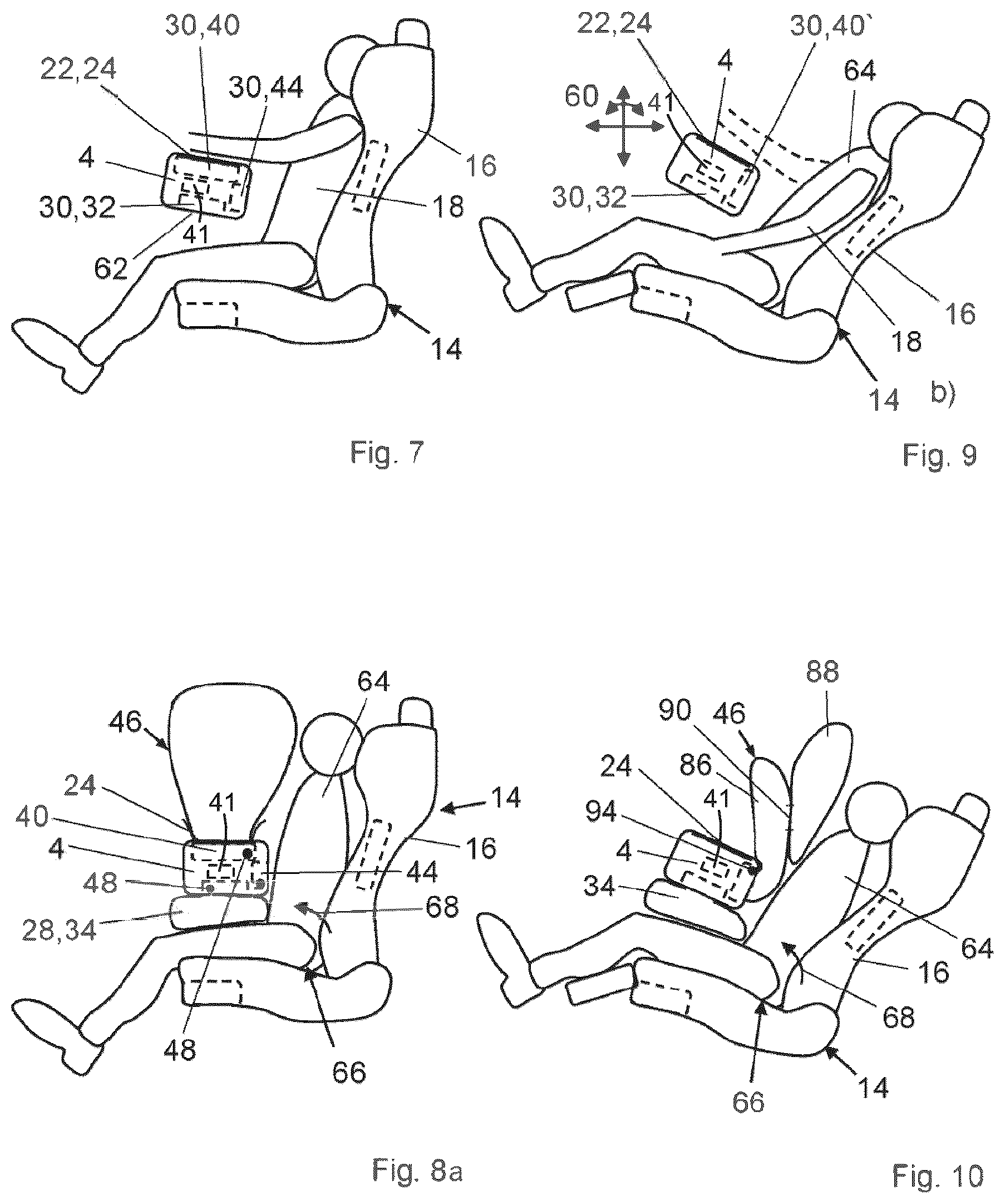 Patent US12090943 Figure 4 – Module base element for a vehicle occupant protection system and vehicle occupant protection system