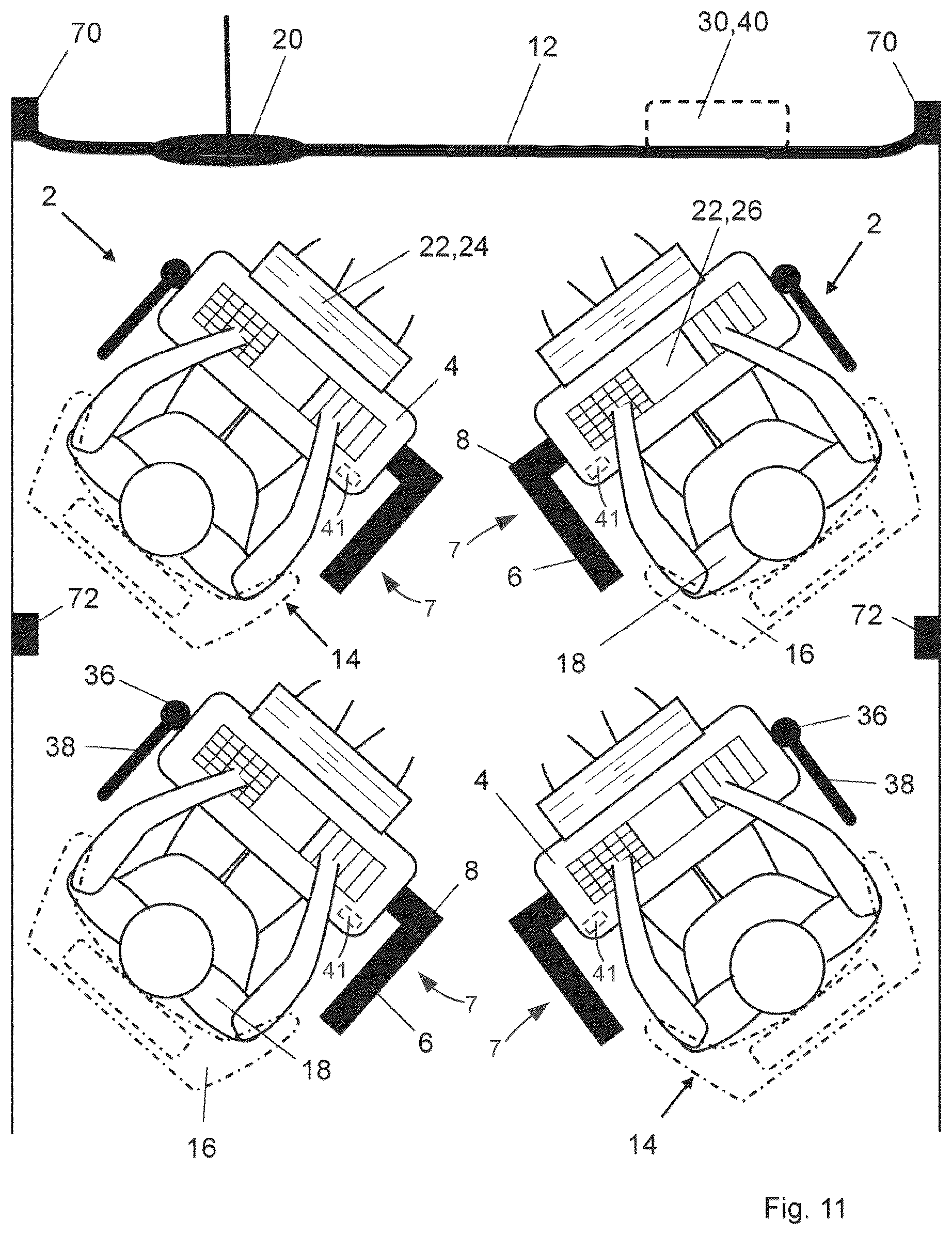 Patent US12090943 Figure 6 – Module base element for a vehicle occupant protection system and vehicle occupant protection system