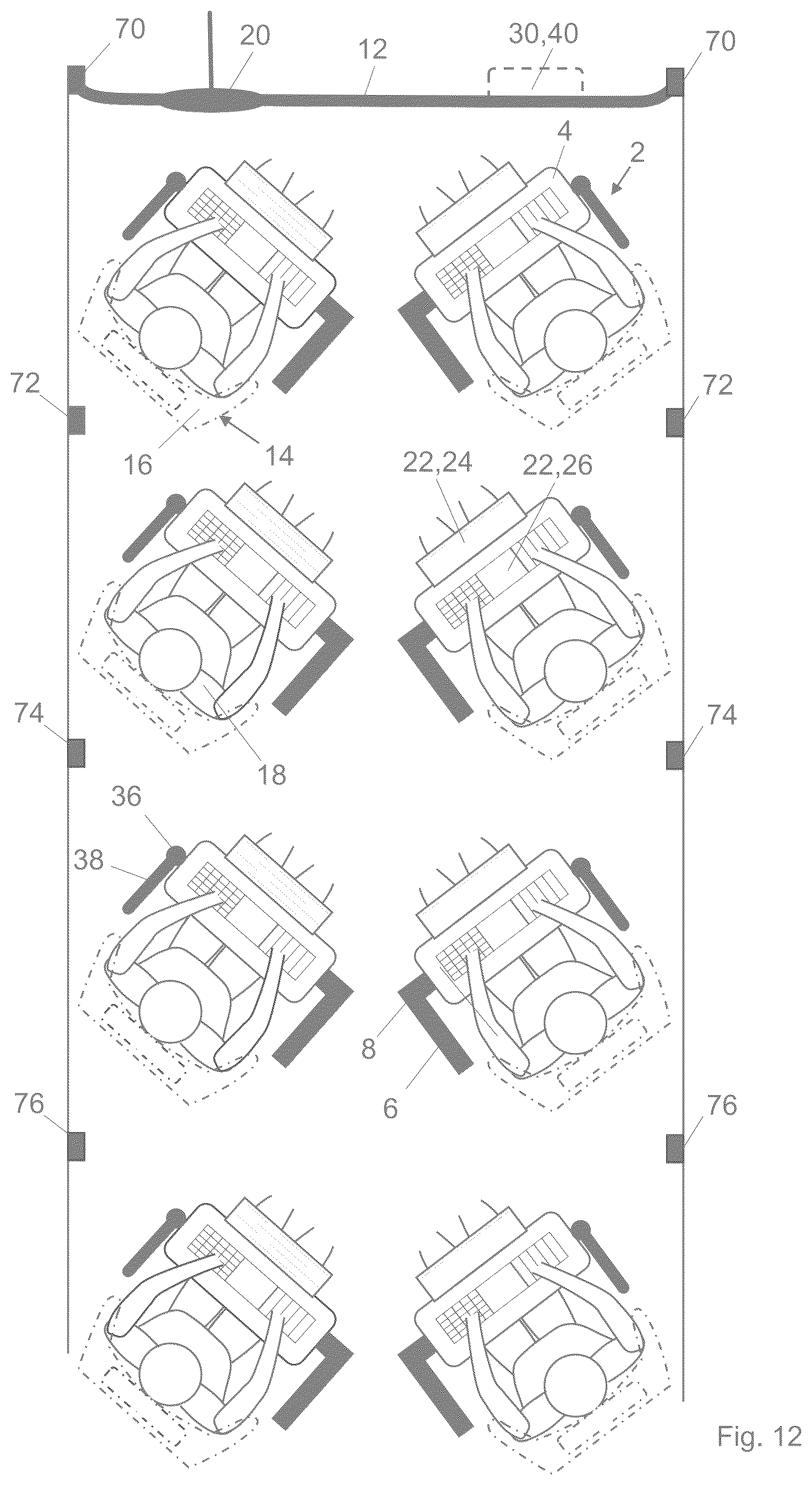 Patent US12090943 Figure 7 – Module base element for a vehicle occupant protection system and vehicle occupant protection system
