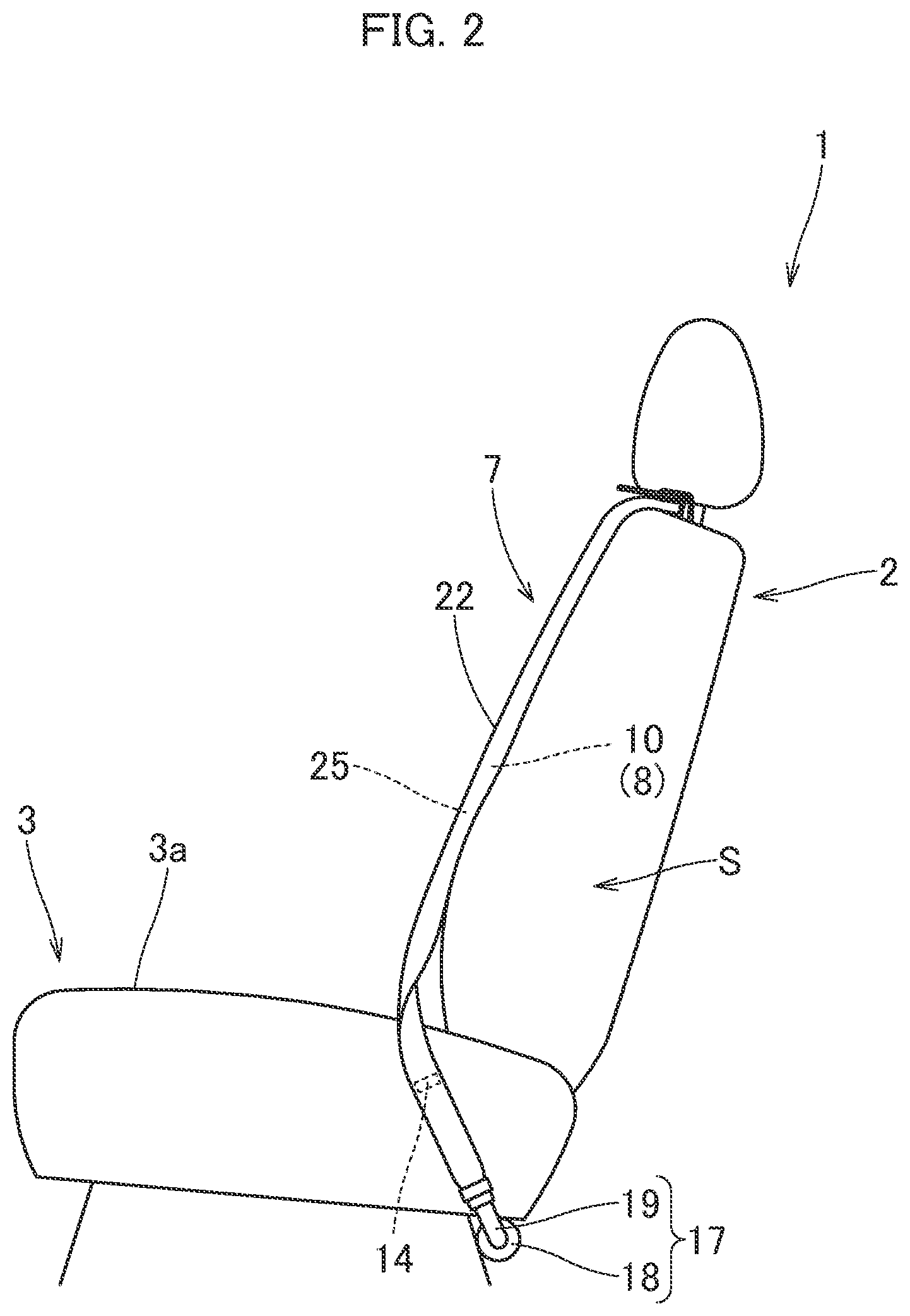 Patent US12090944 Figure 2 – Occupant protection device